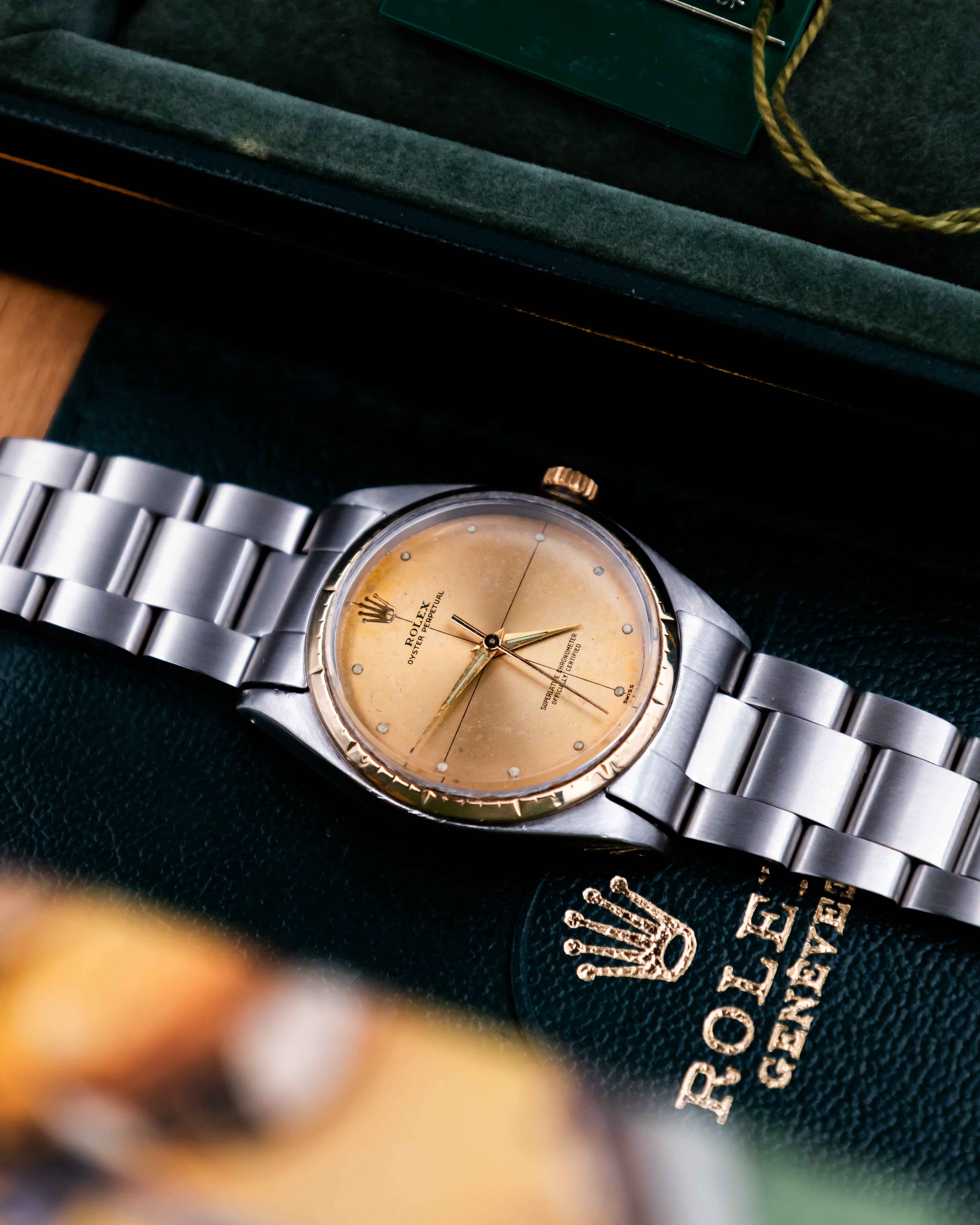 Rolex 1008 Oyster Perpetual- gold dial