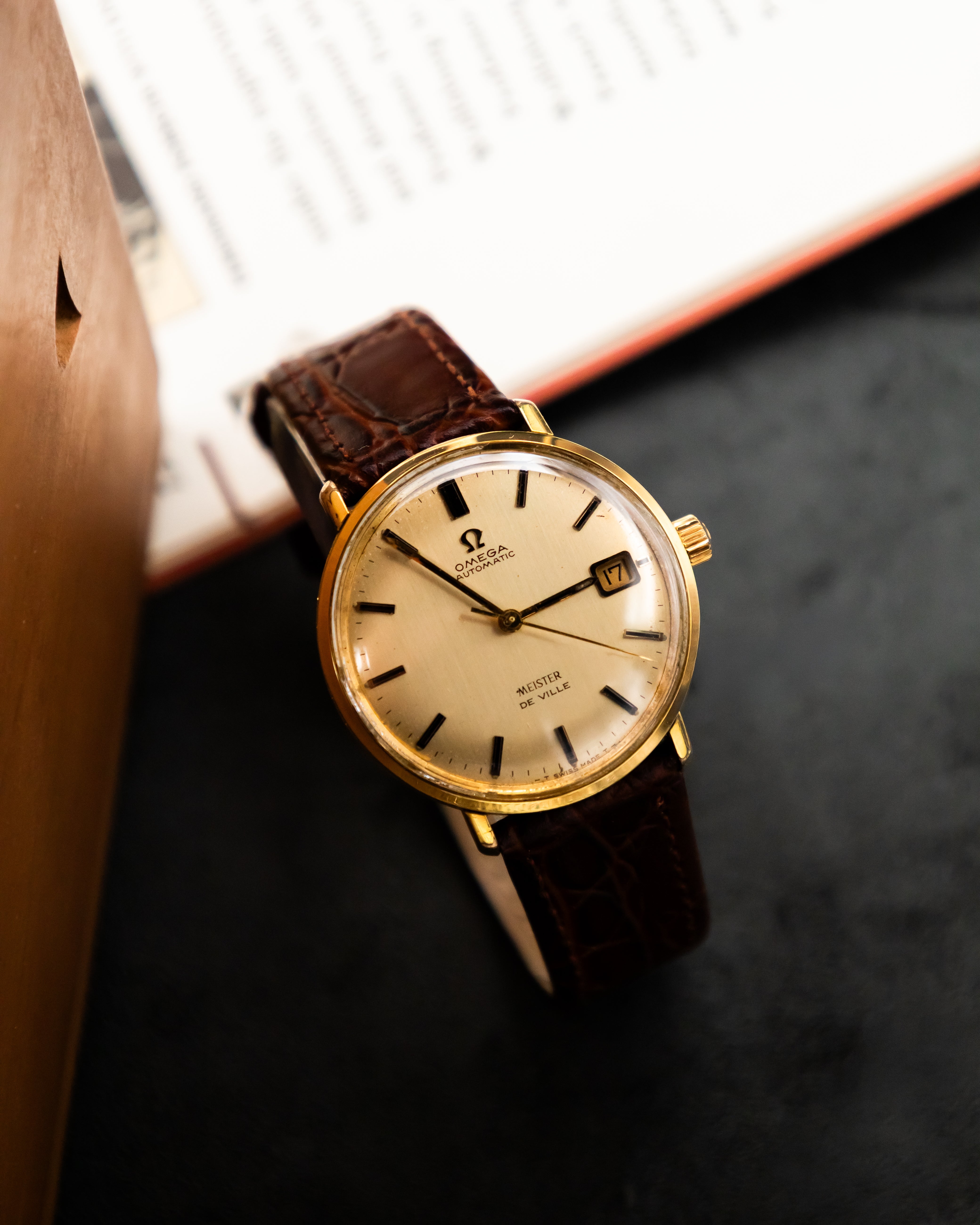 Omega 166.033 Meister De Ville - Gold dial