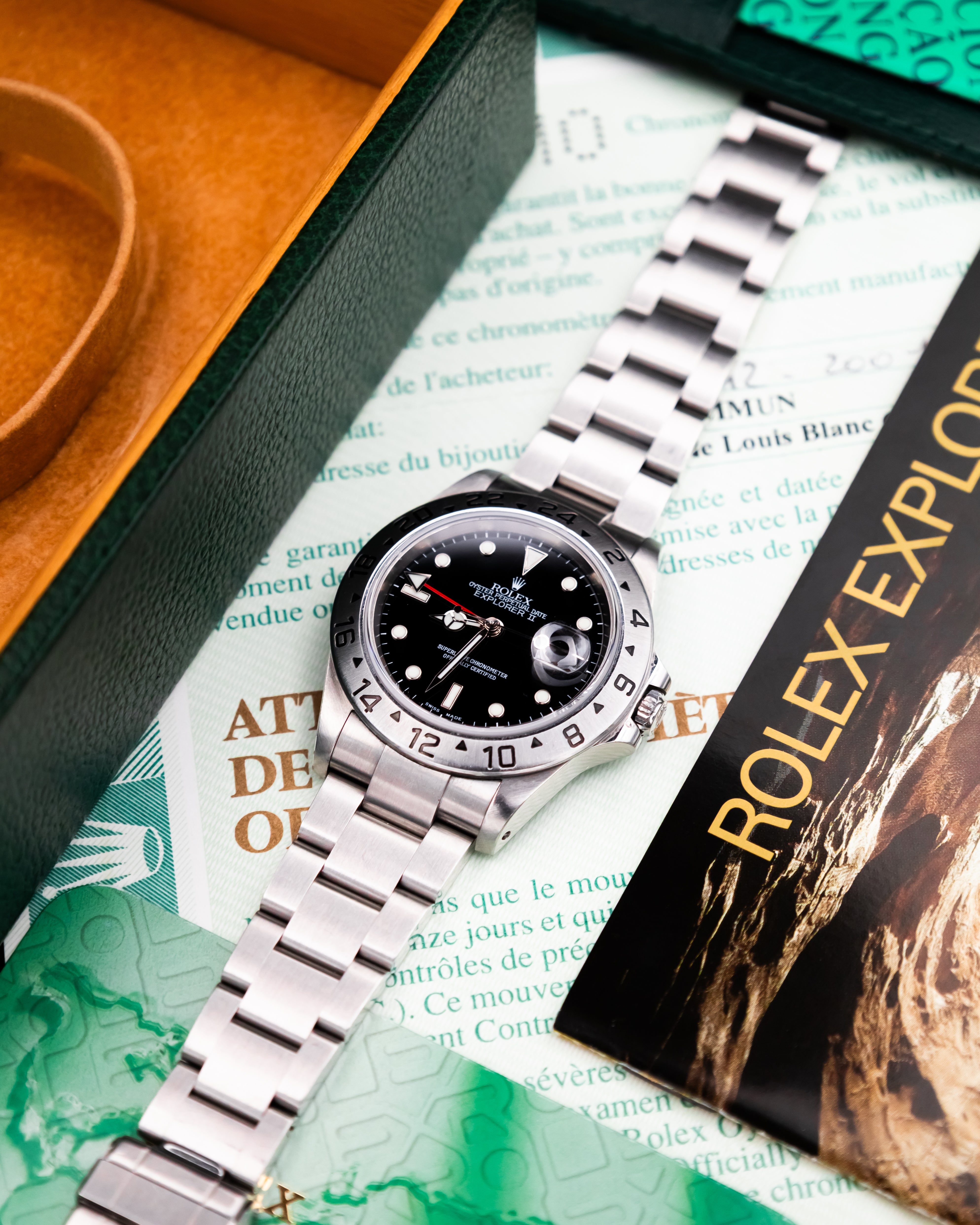 Rolex 16570 Explorer II - Black Dial