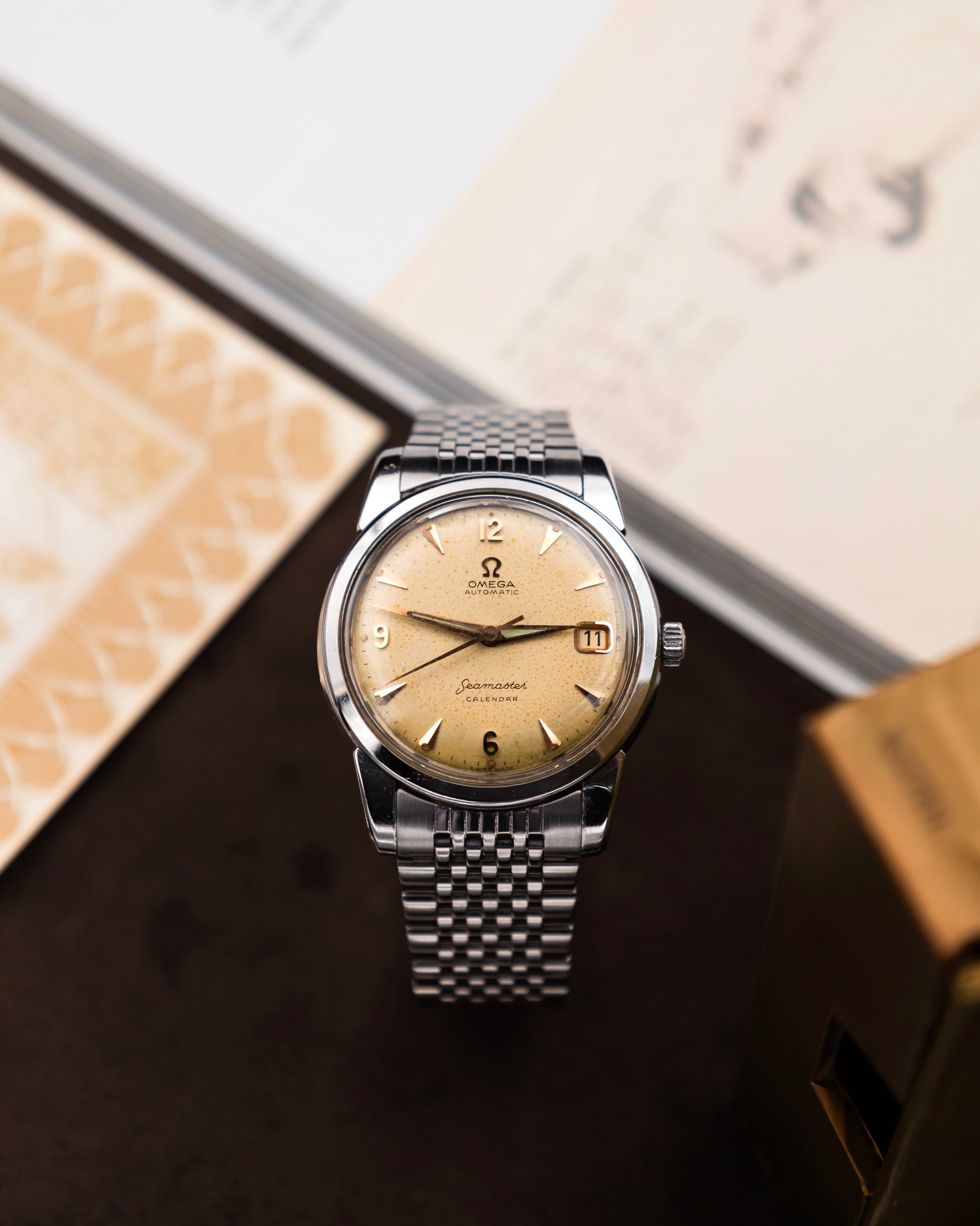 Omega 2849-10SC Seamaster Calendar - Ivory dial