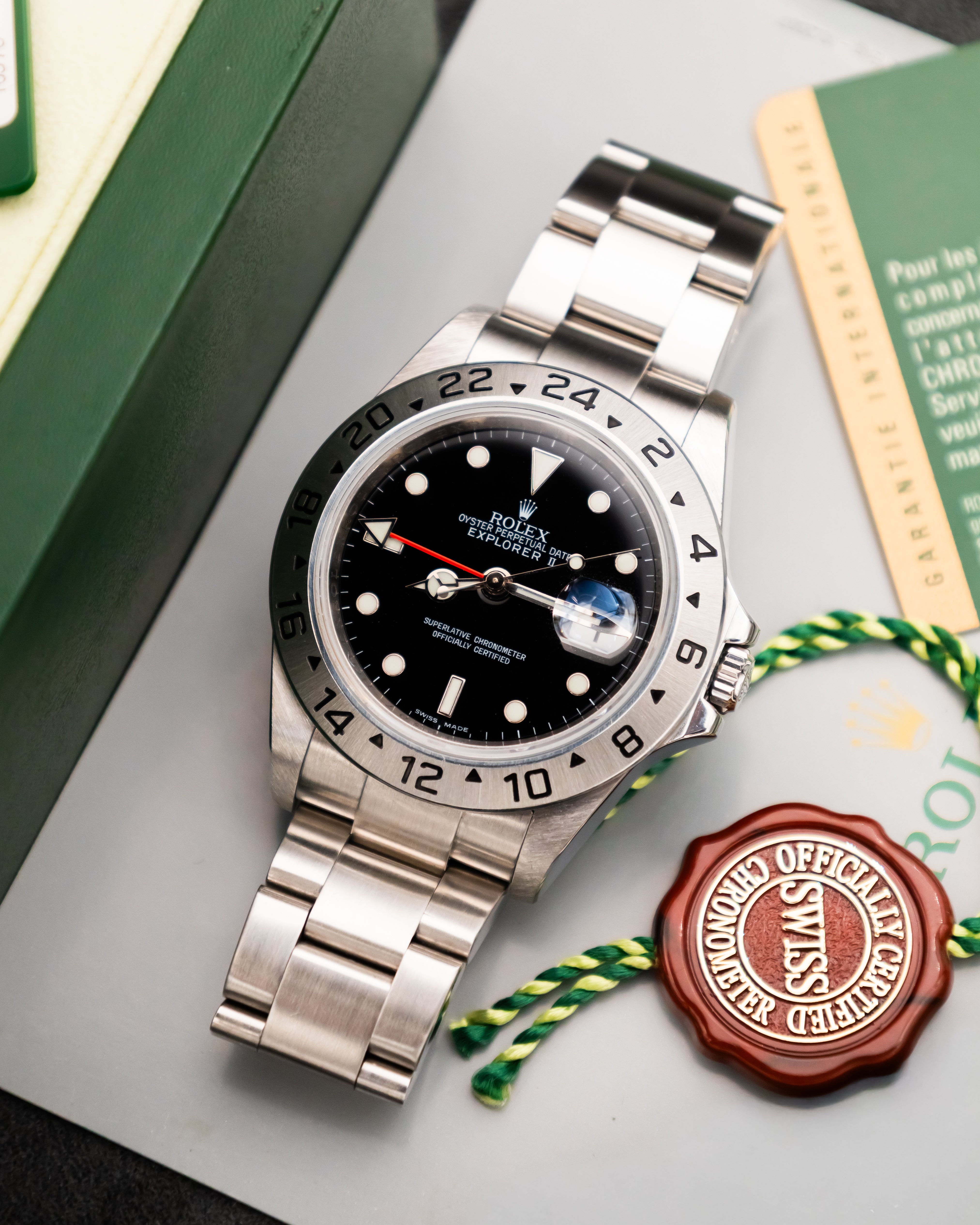 Rolex 16570T RRR Explorer II - Black Dial