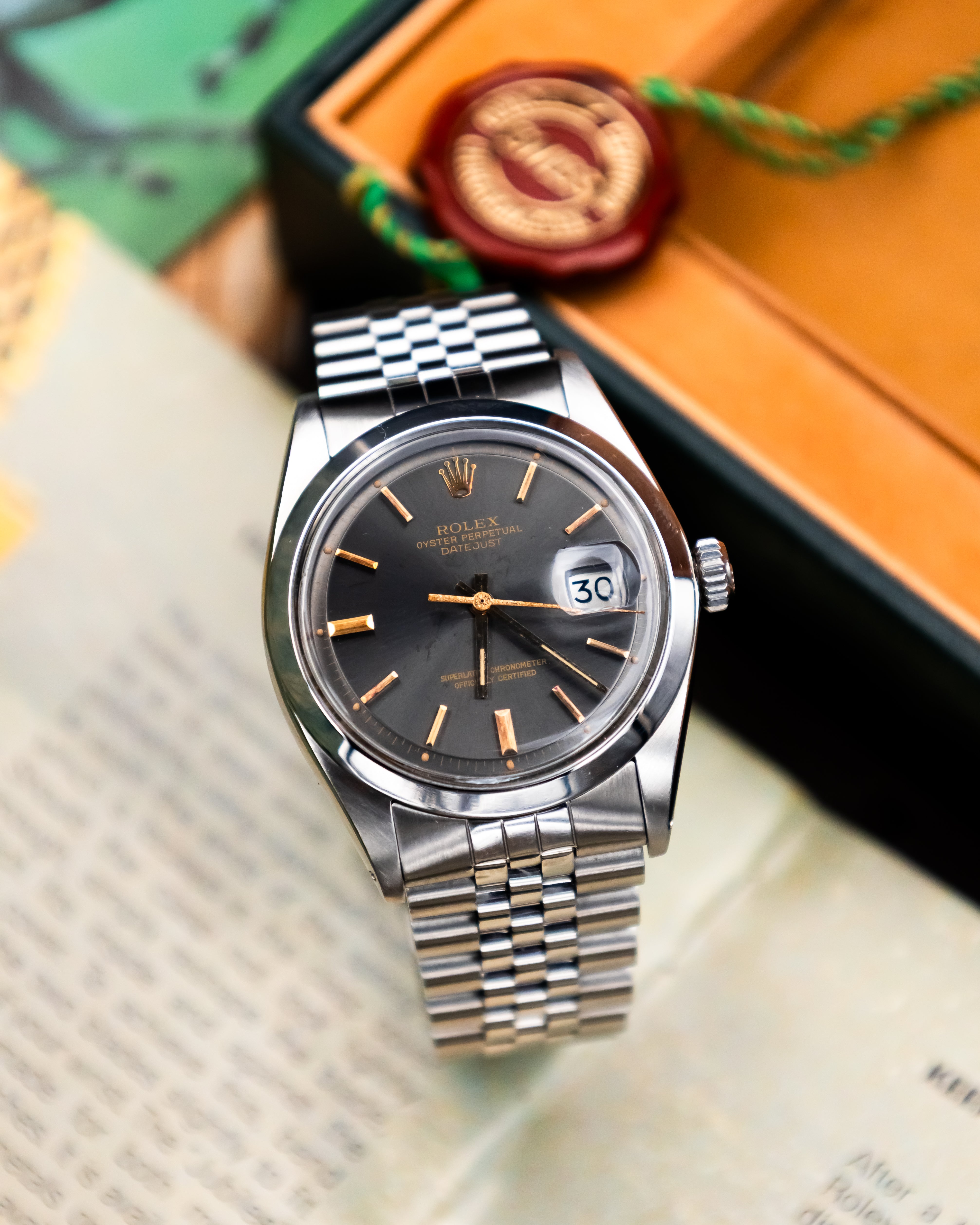 Rolex 1600 Perpetual Datejust - Anthracite Dial