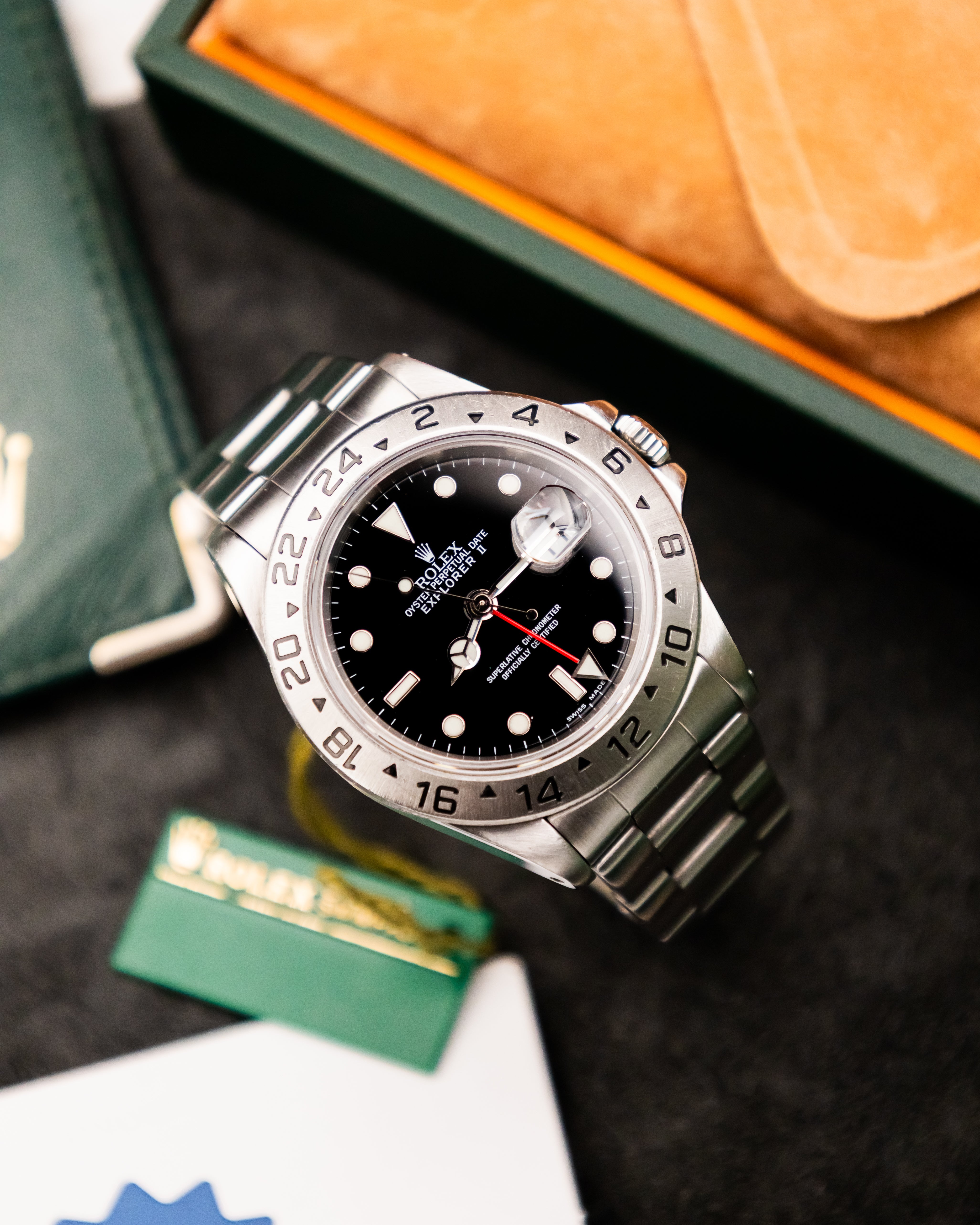 Rolex 16570 Explorer II - Black Dial