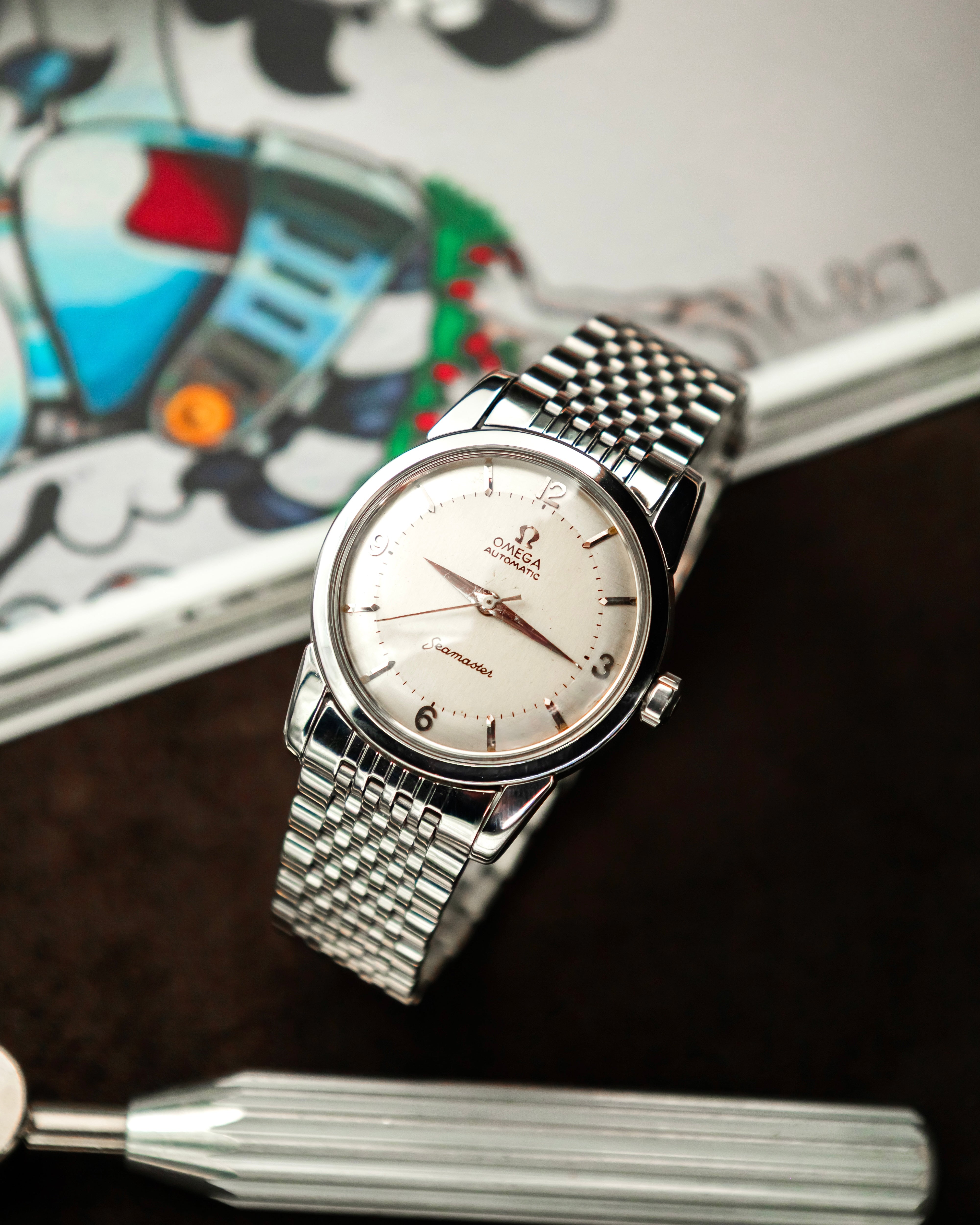 Omega 2846-2 SC Seamaster - Silver 2 tone dial