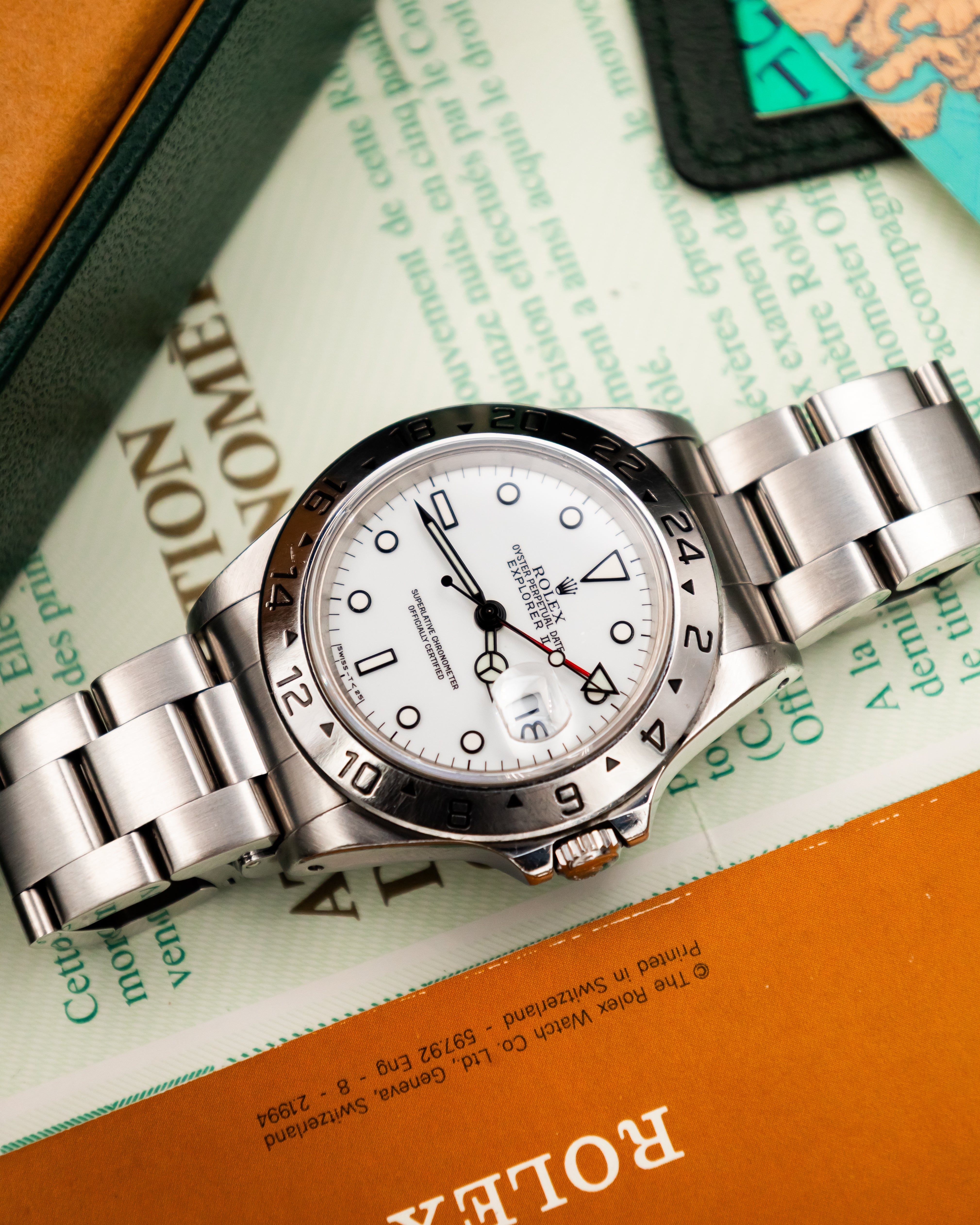 Rolex 16570 Explorer II - Polar White Dial