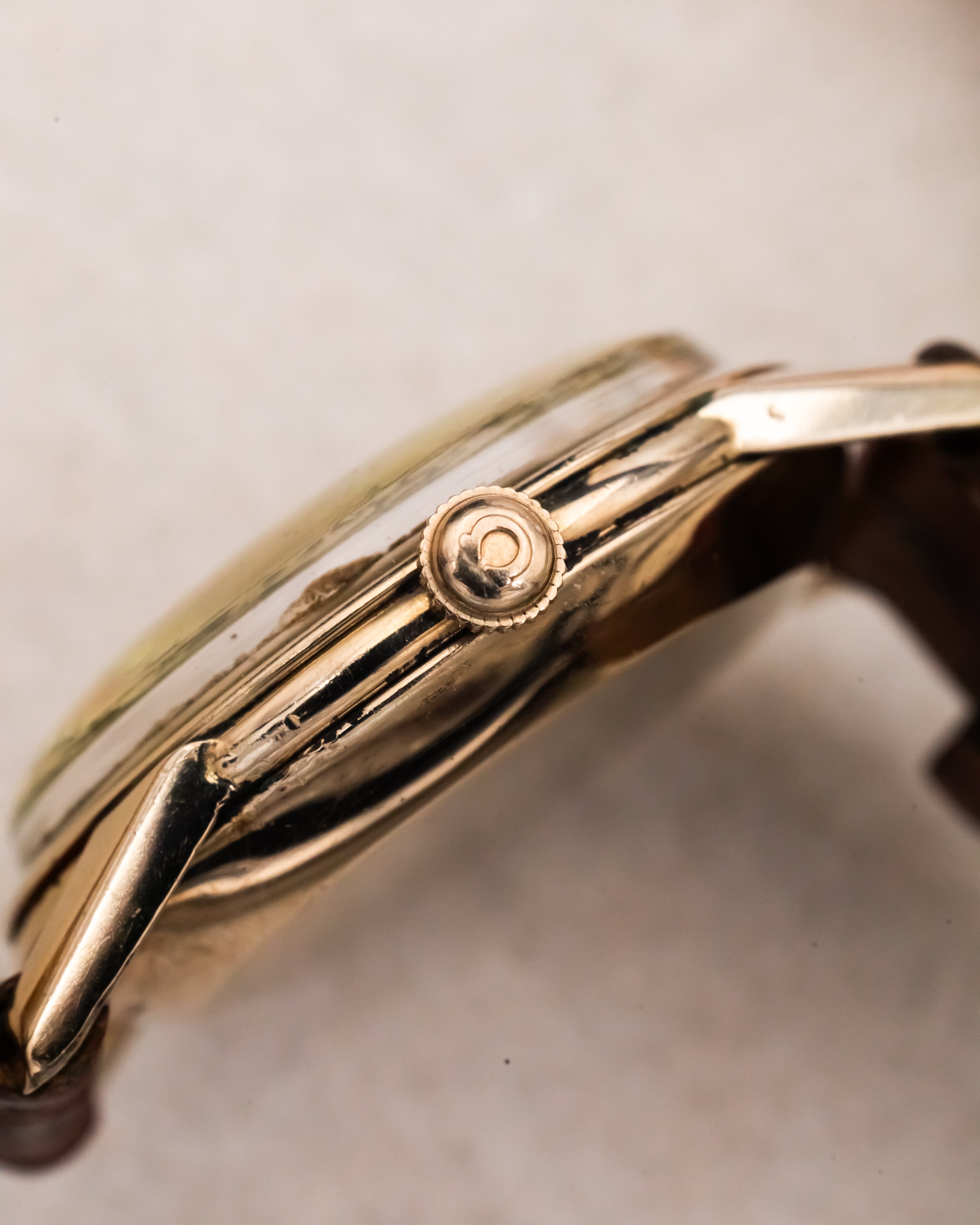 Omega G-6252 Bumper 14K GF - Tropical Patina Dial
