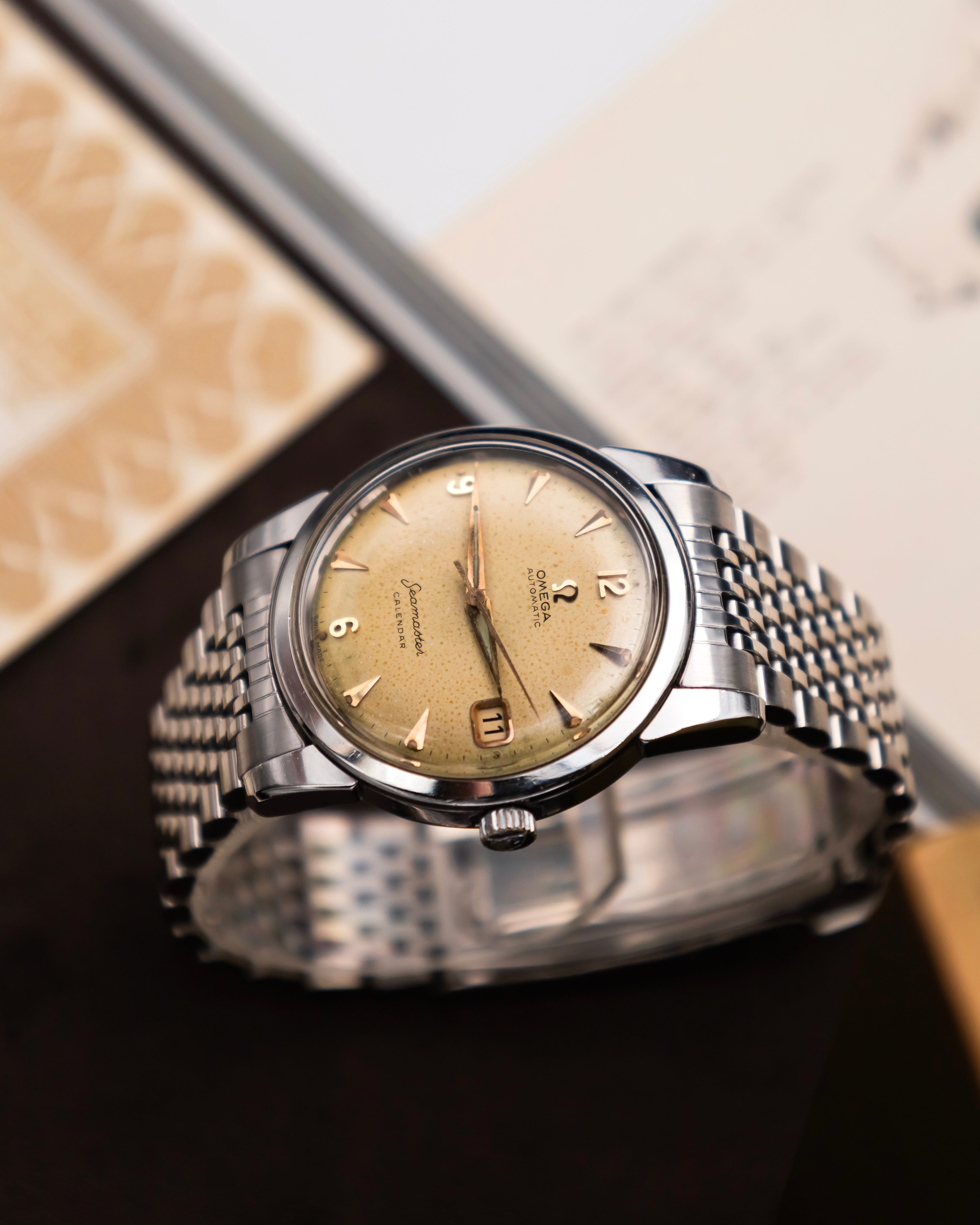 Omega 2849-10SC Seamaster Calendar - Ivory dial