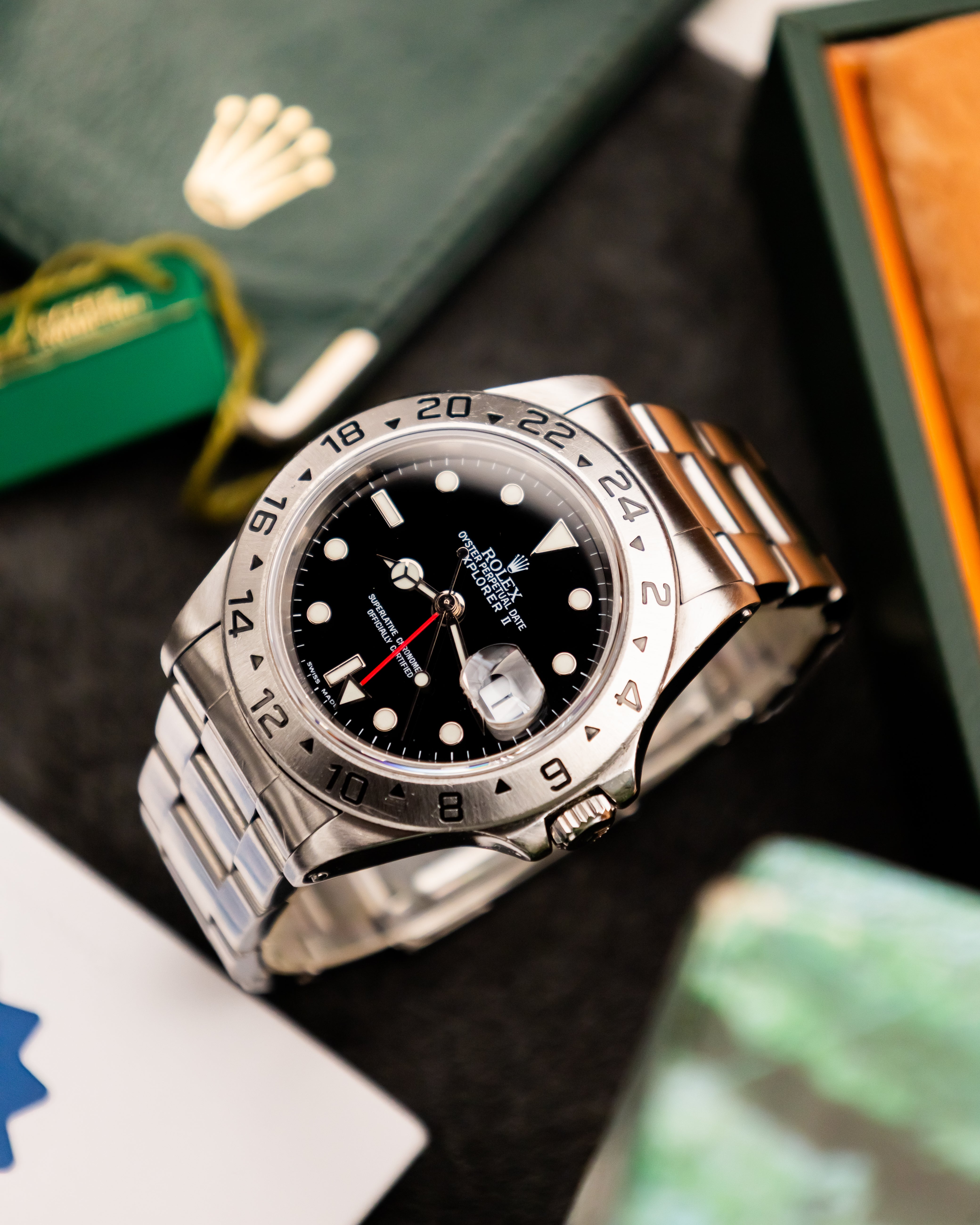 Rolex 16570 Explorer II - Black Dial