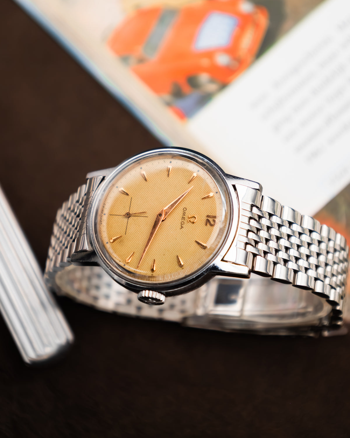 Omega 125.003-62 Seamaster Sub-Second - Waffle Dial