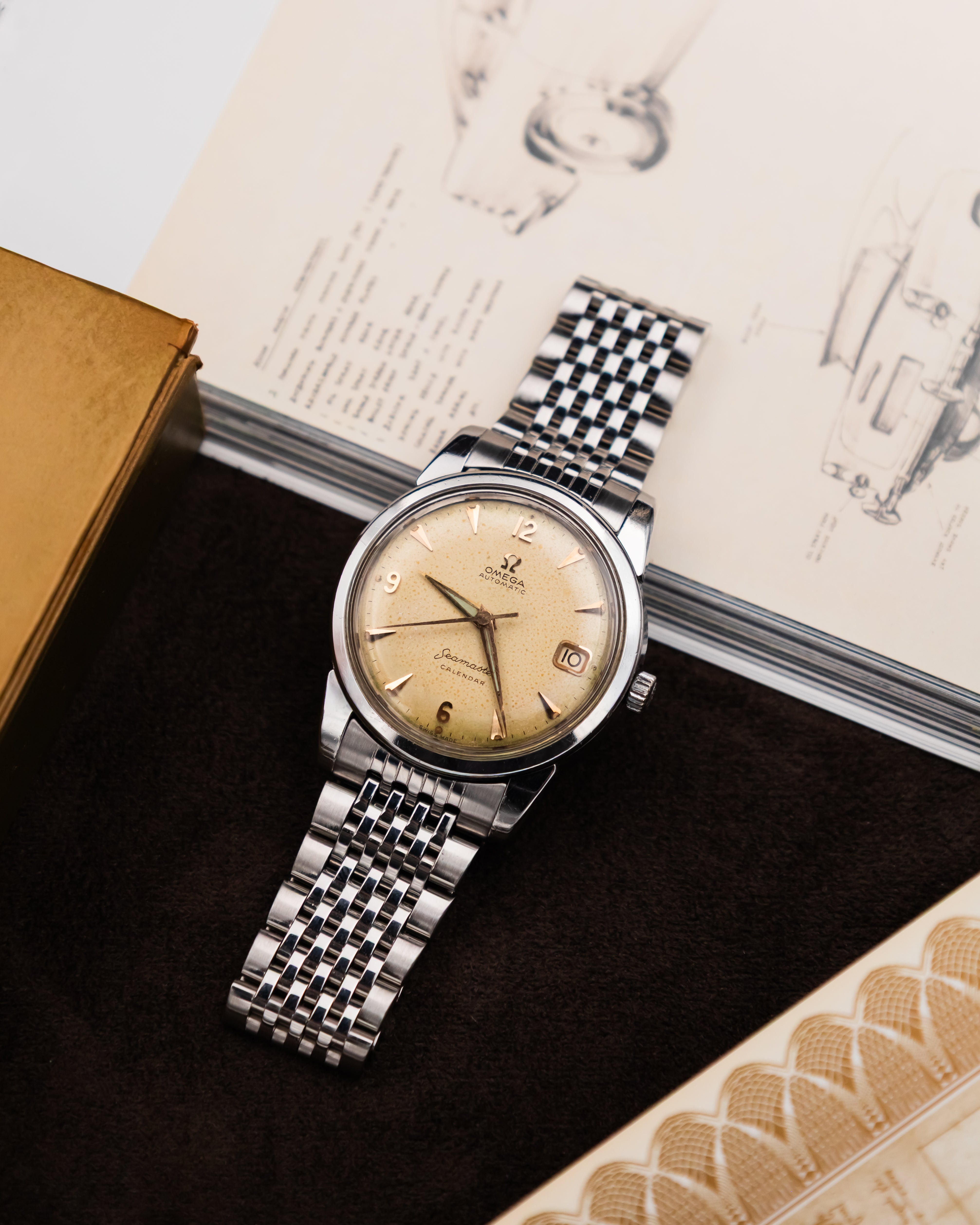 Omega 2849-10SC Seamaster Calendar - Ivory dial