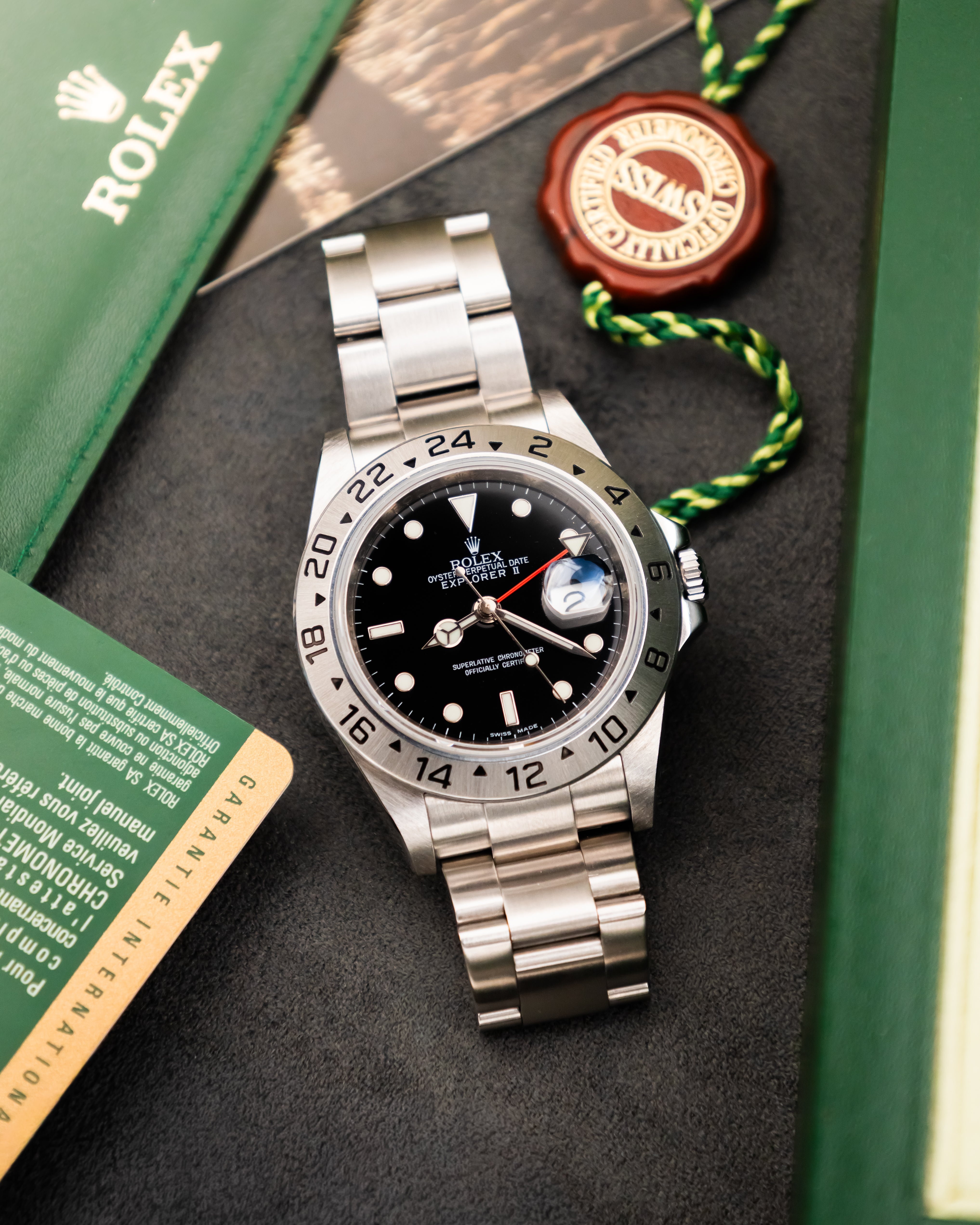 Rolex 16570T RRR Explorer II - Black Dial