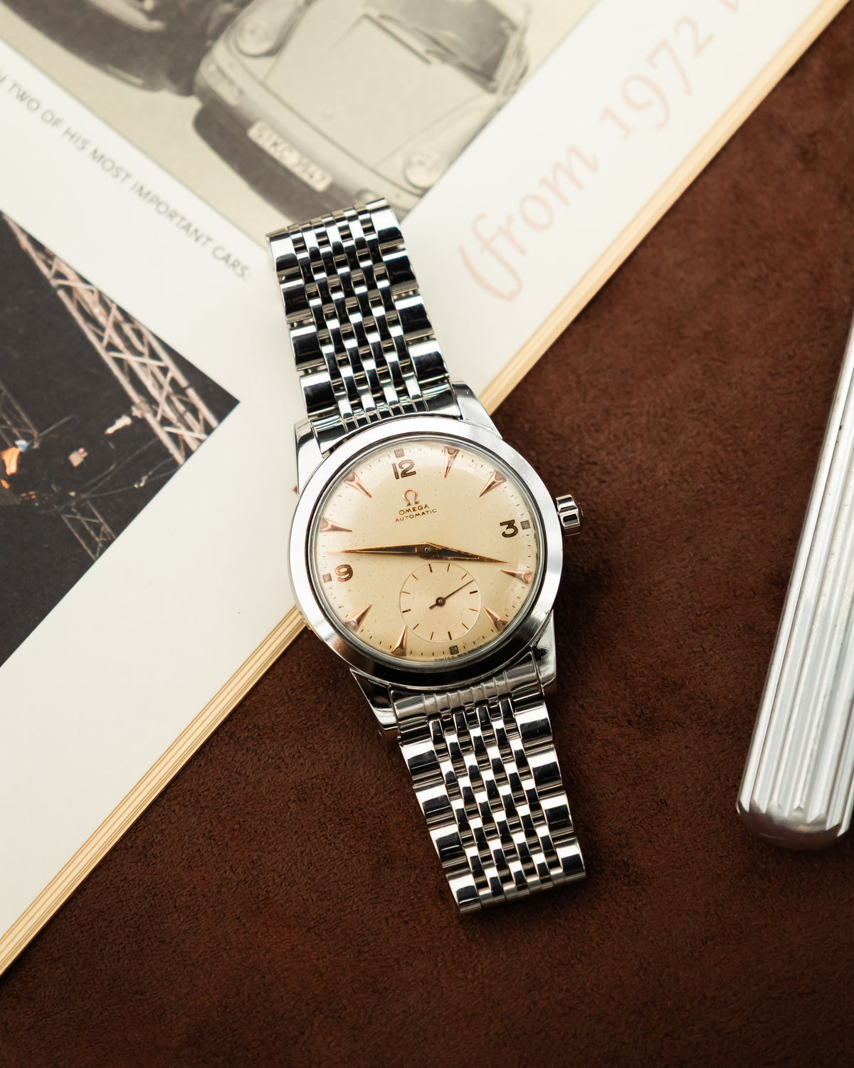 Omega 2576-1 Bumper Sub-Second - Silver cream dial