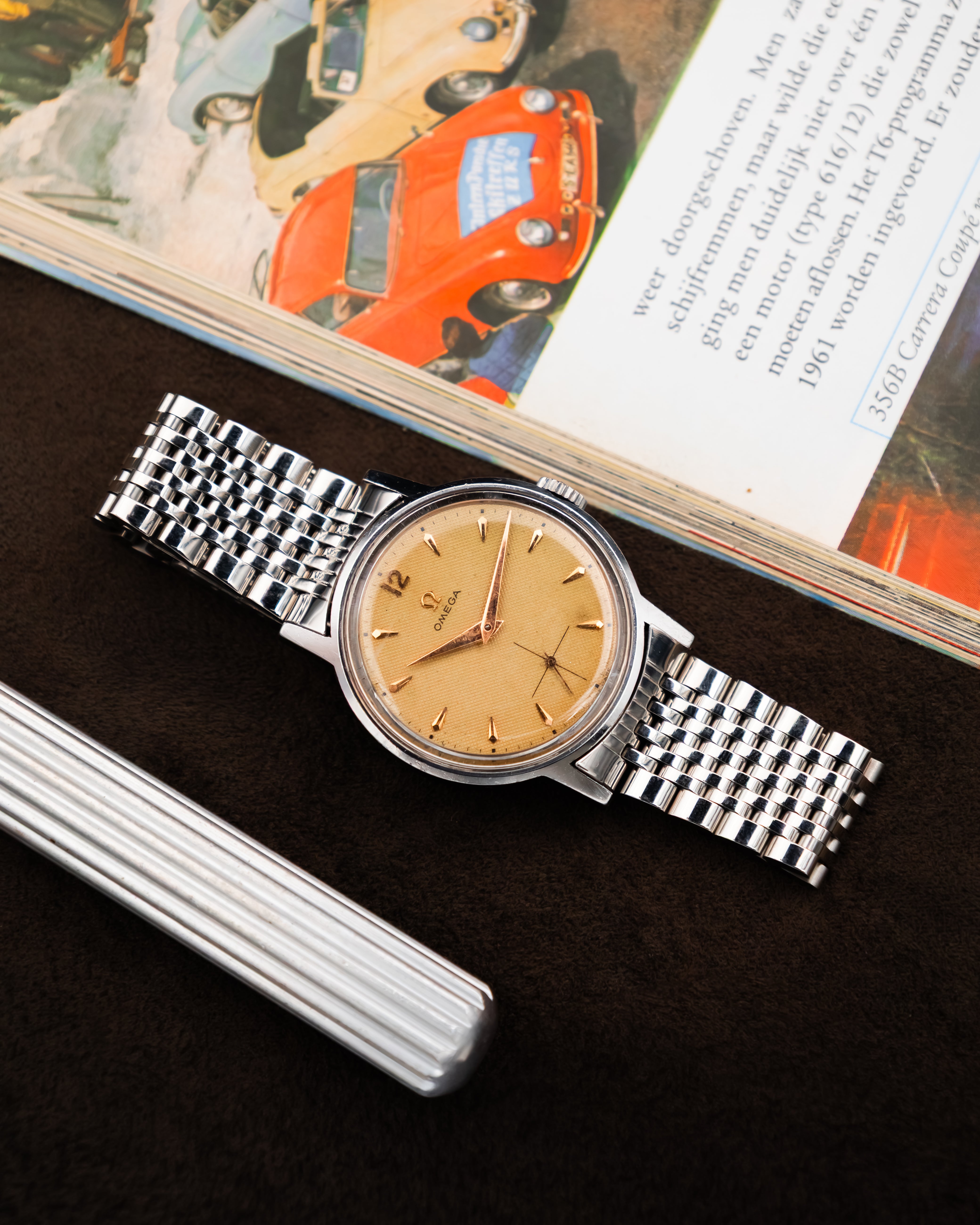 Omega 125.003-62 Seamaster Sub-Second - Waffle Dial
