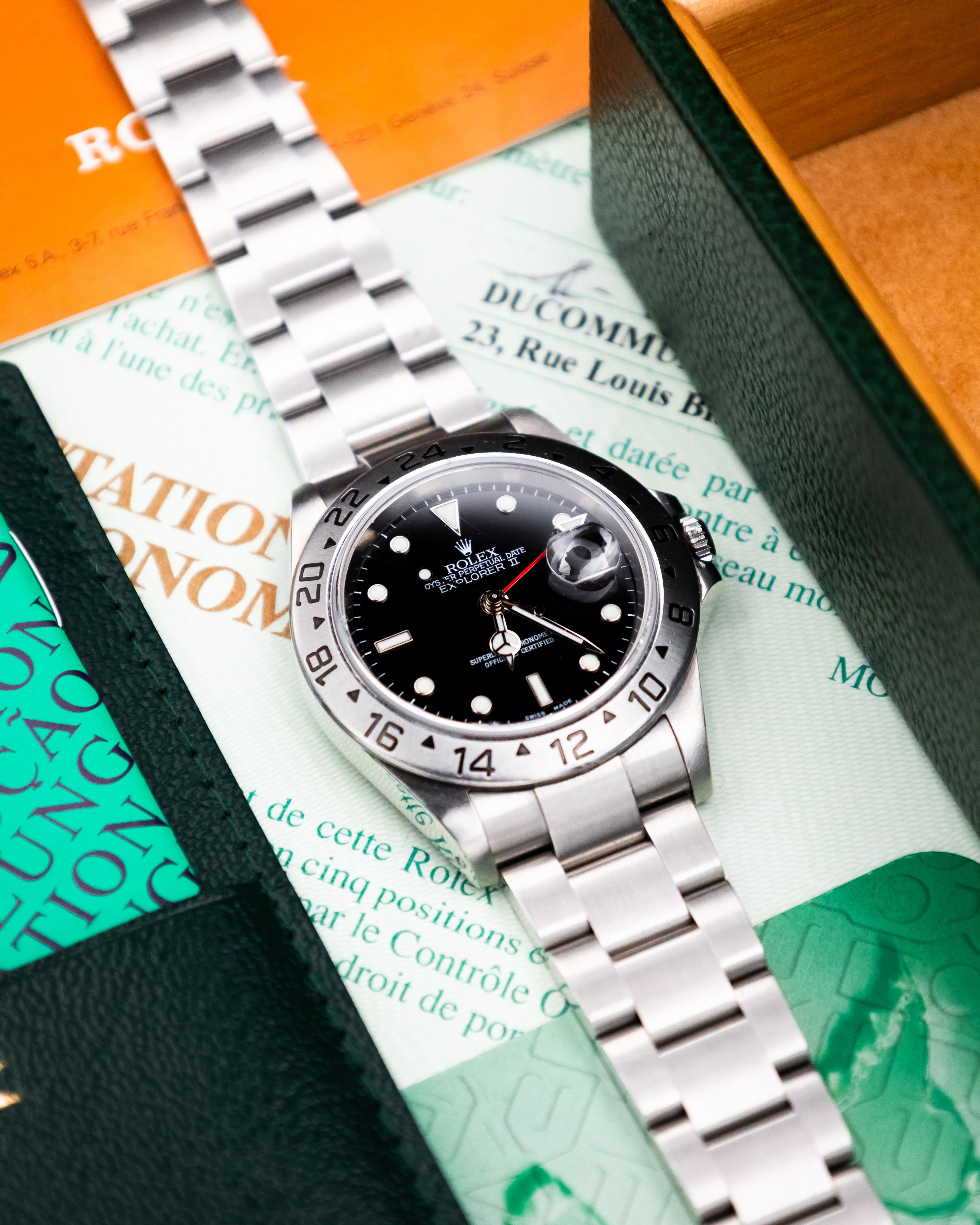 Rolex 16570 Explorer II - Black Dial