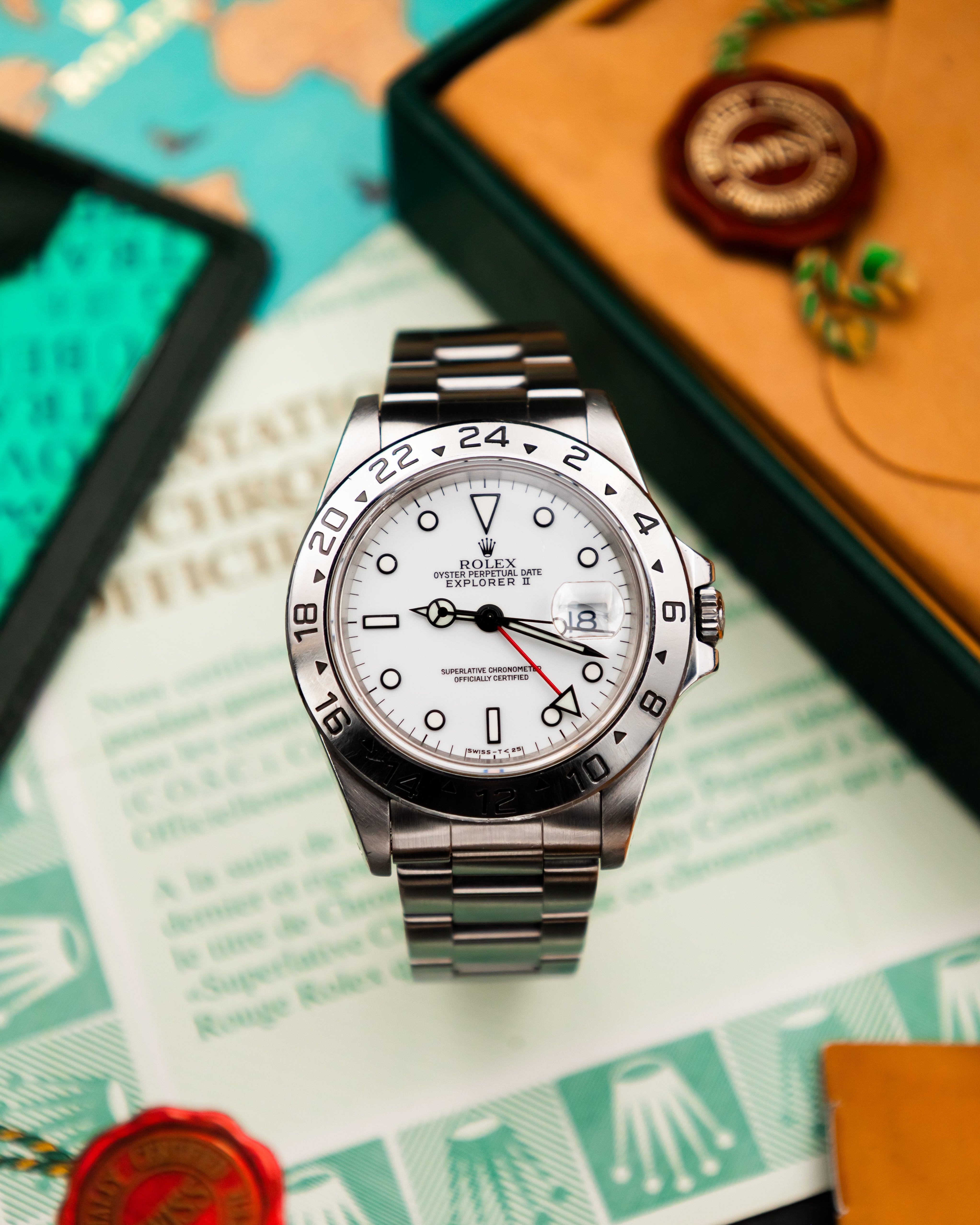 Rolex 16570 Explorer II - Polar White Dial