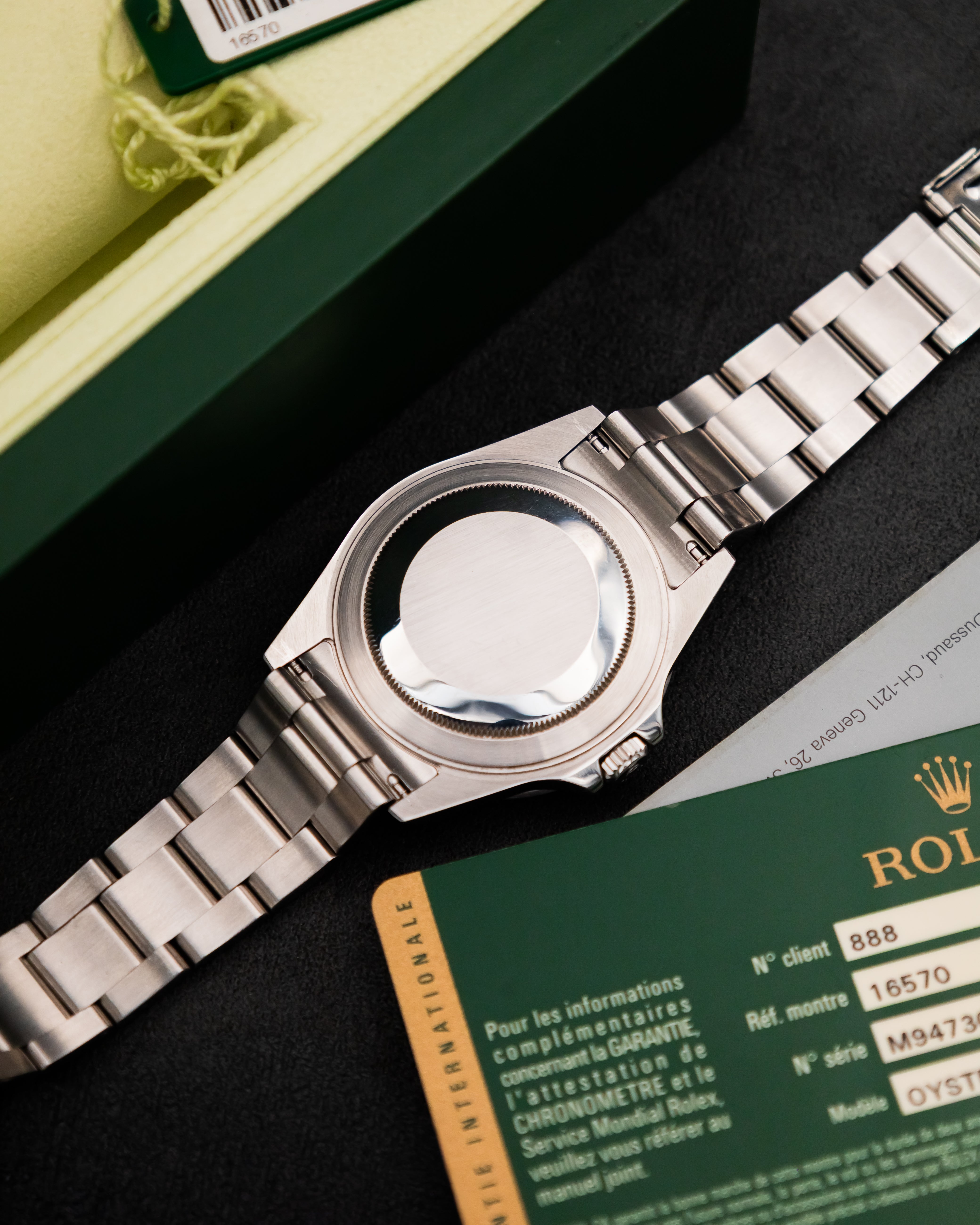 Rolex 16570T RRR Explorer II - Black Dial