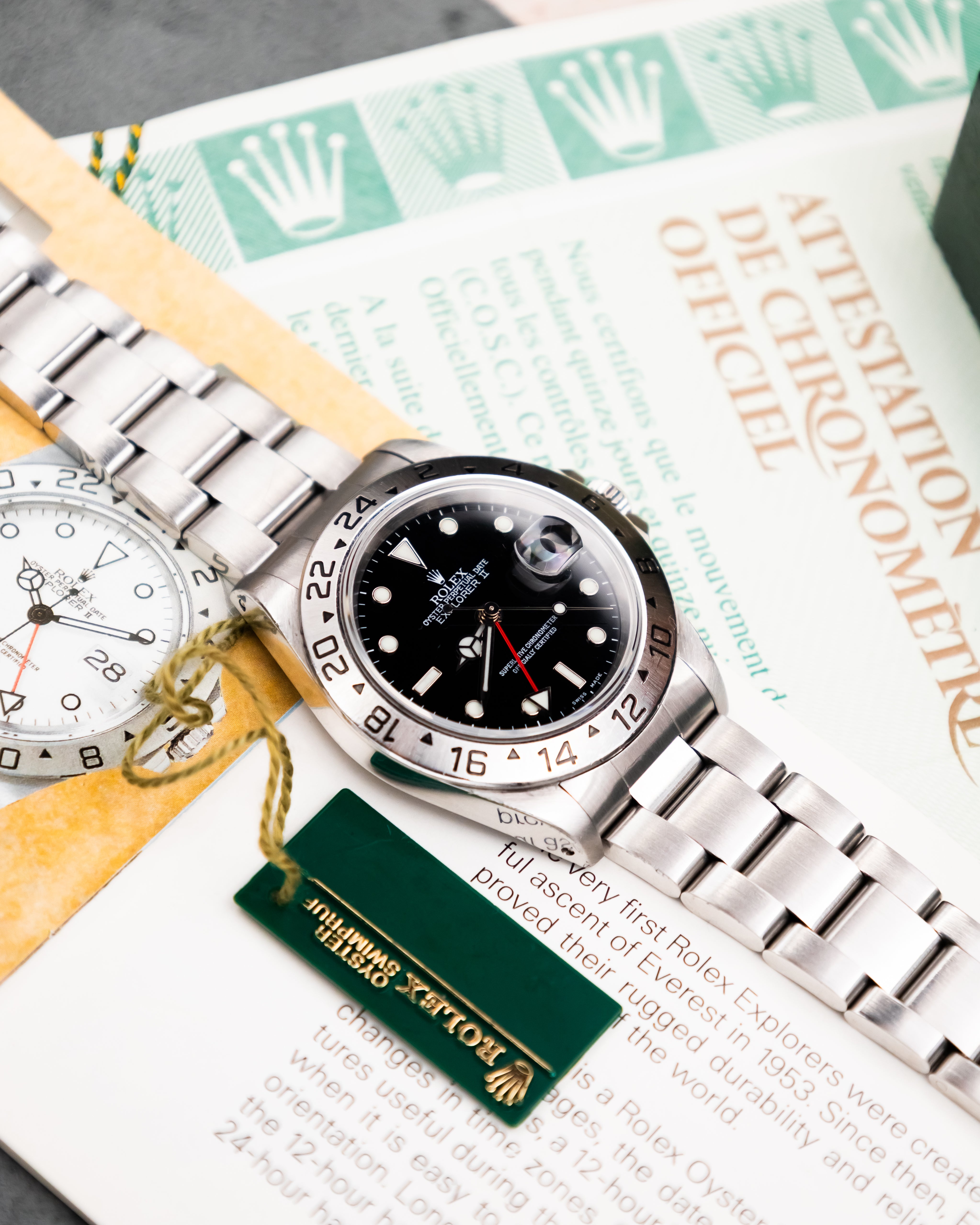 Rolex 16570 Explorer II - Black Dial