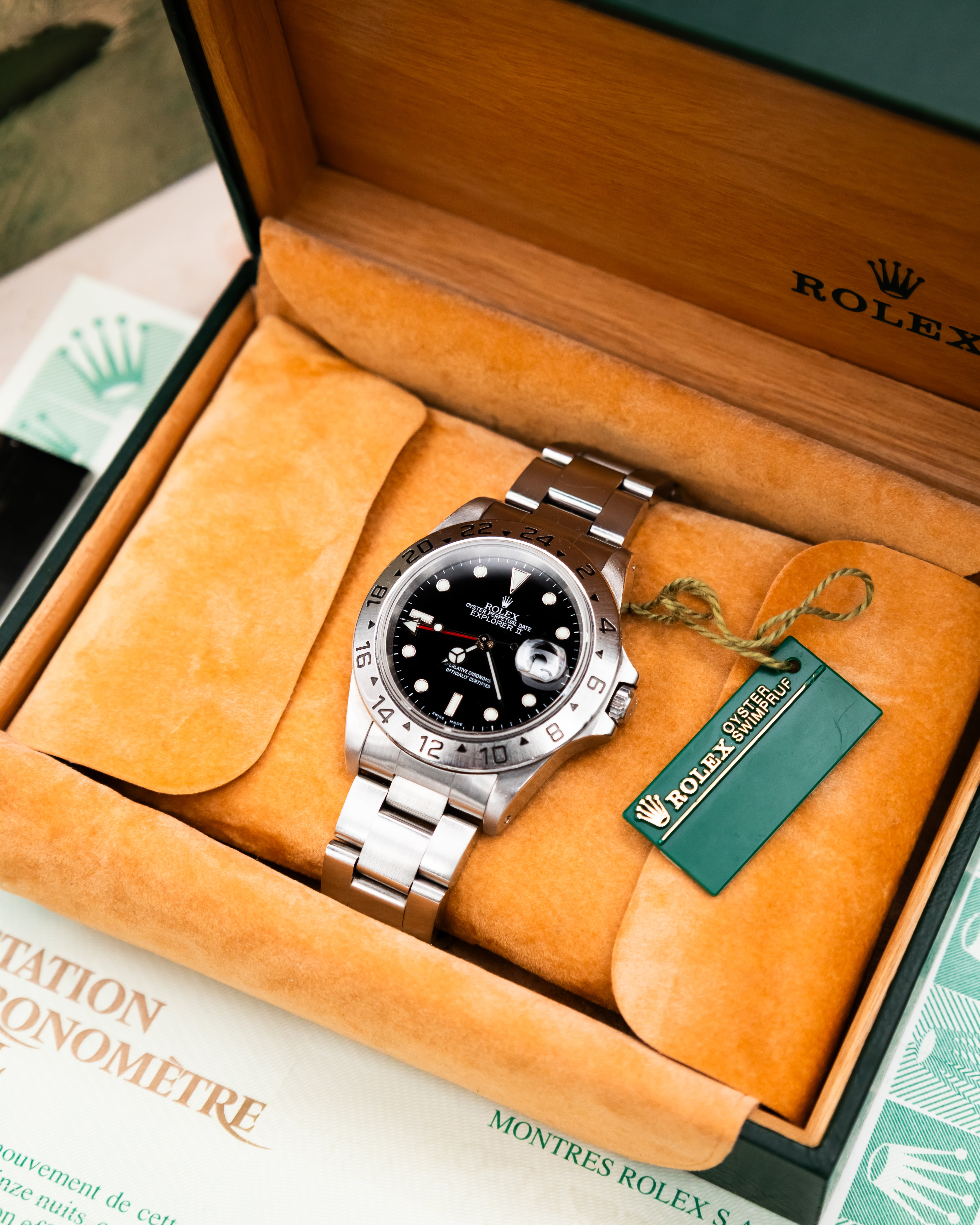 Rolex 16570 Explorer II - Black Dial