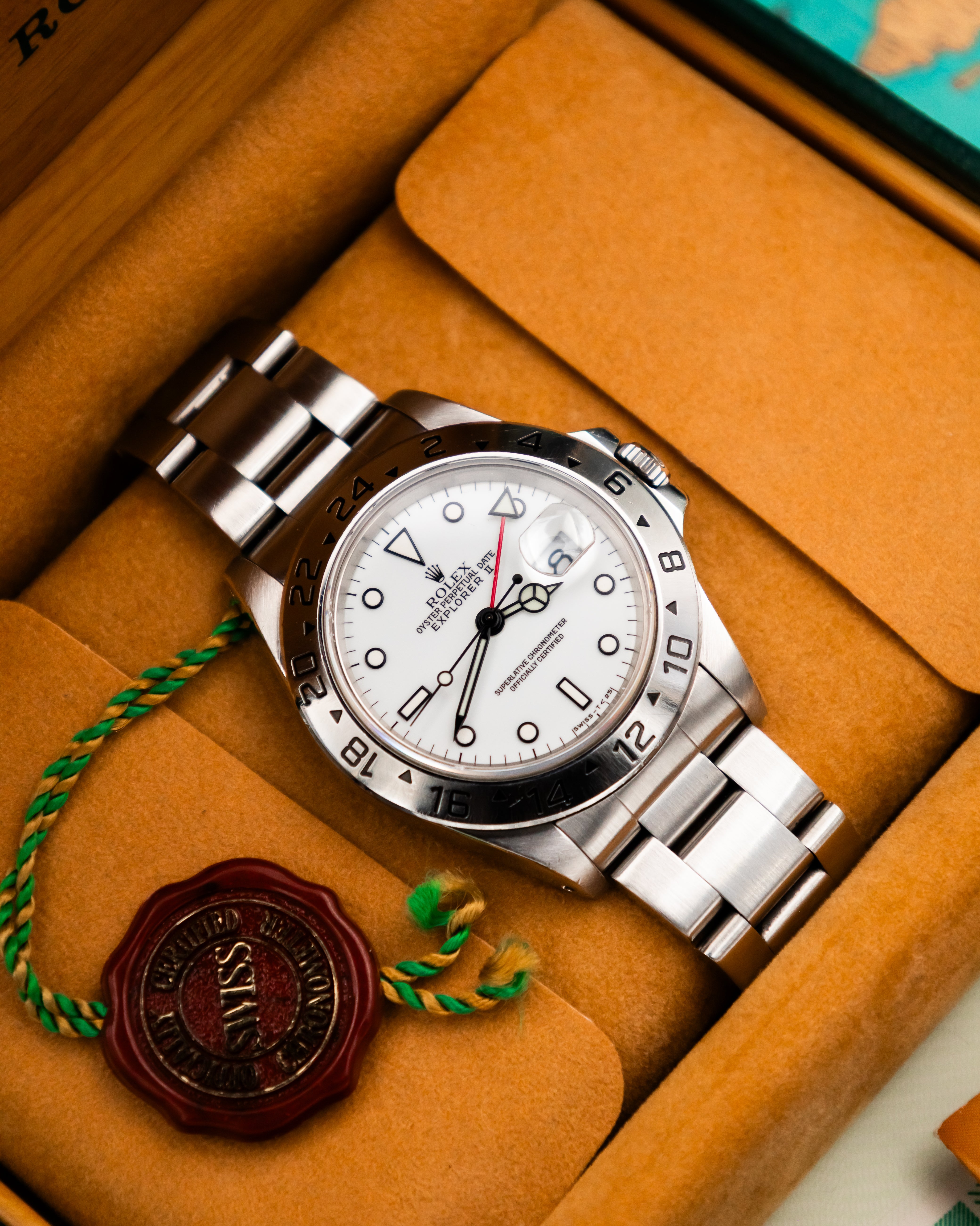 Rolex 16570 Explorer II - Polar White Dial