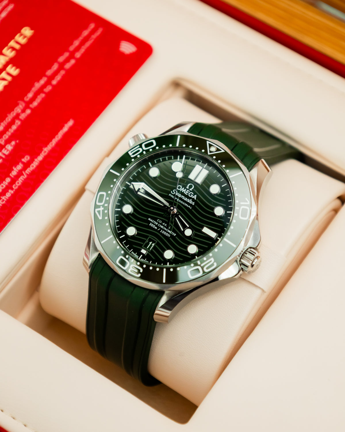 Omega Seamaster Diver 300M Co-Axial - Green Dial