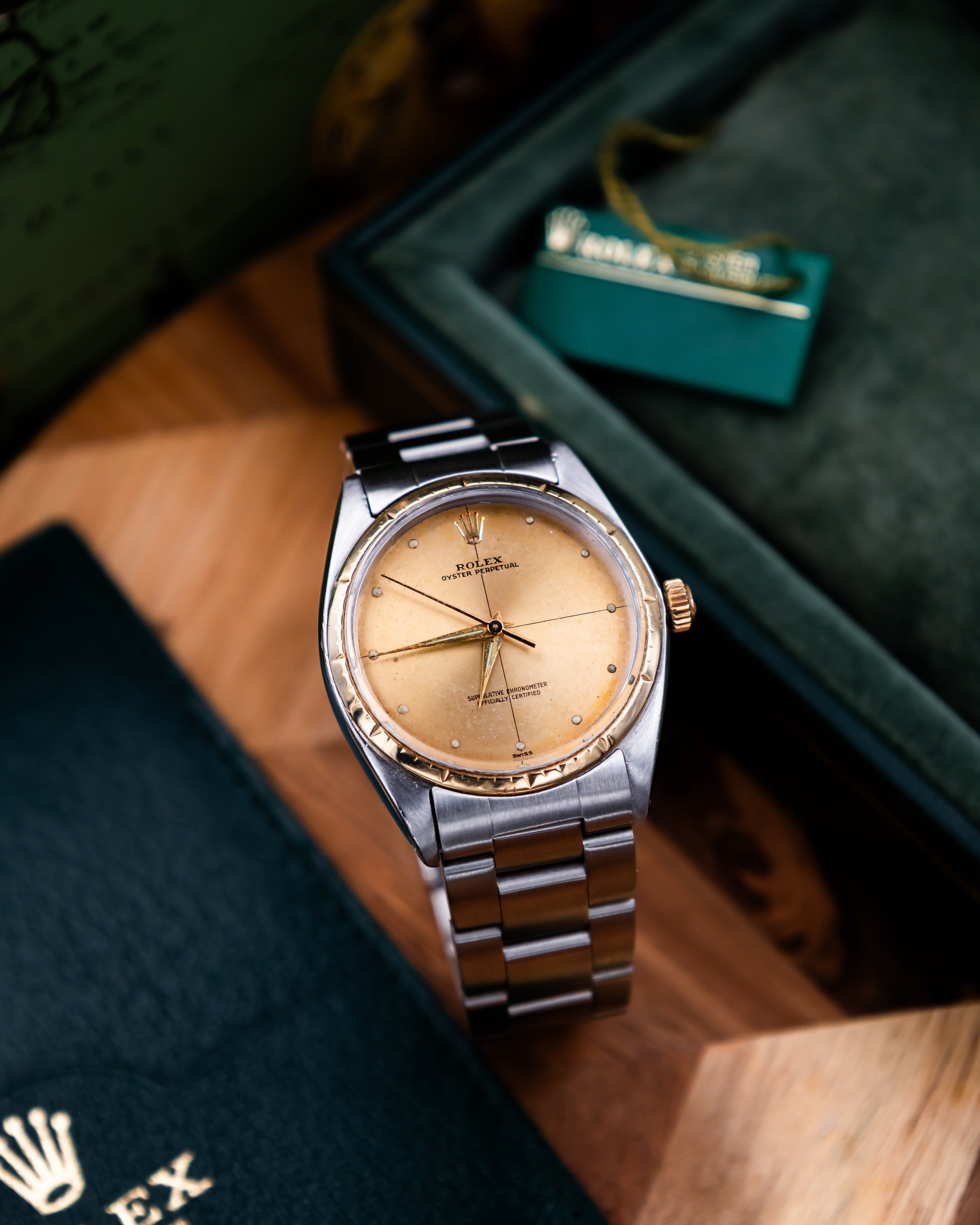 Rolex 1008 Oyster Perpetual- gold dial