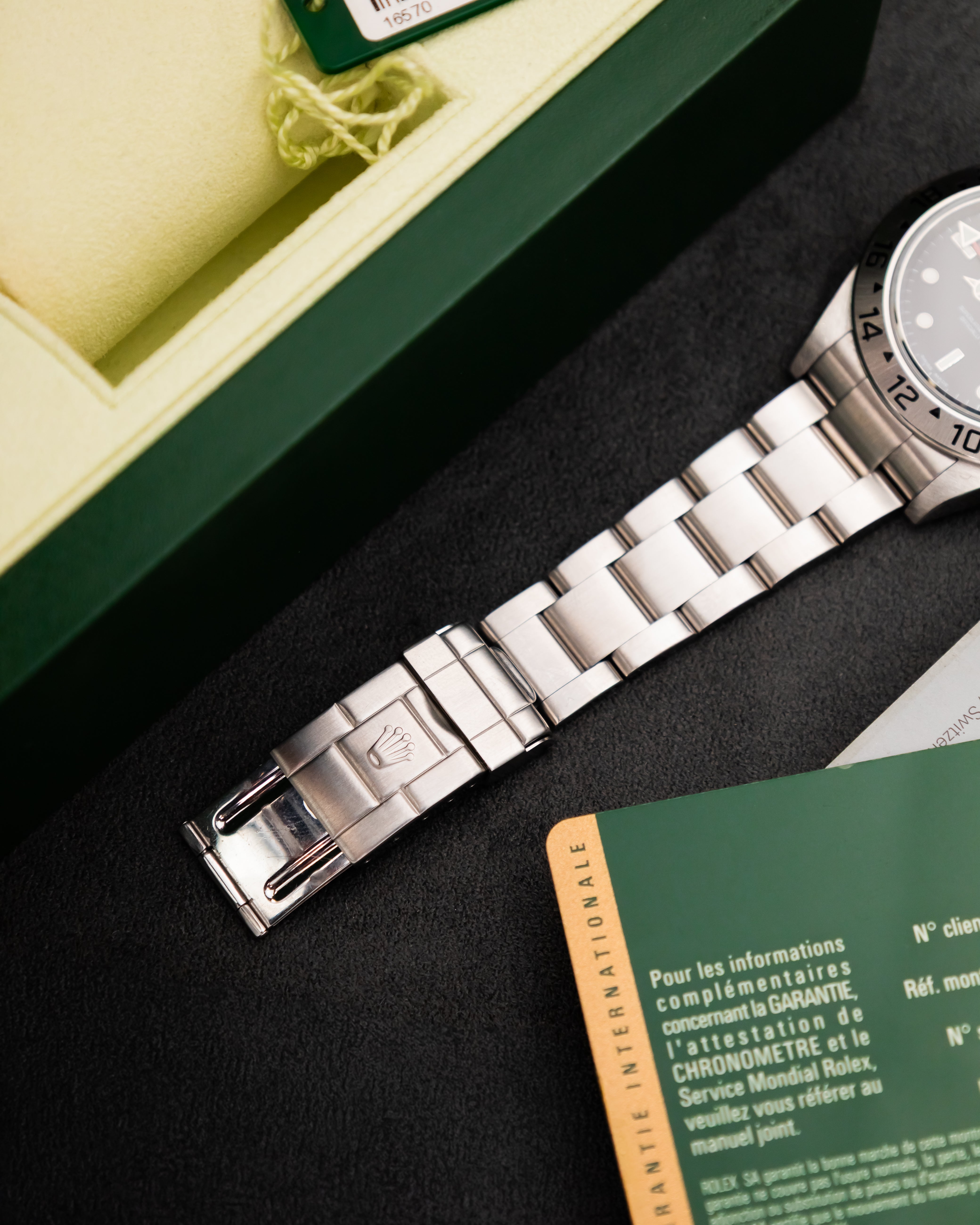 Rolex 16570T RRR Explorer II - Black Dial