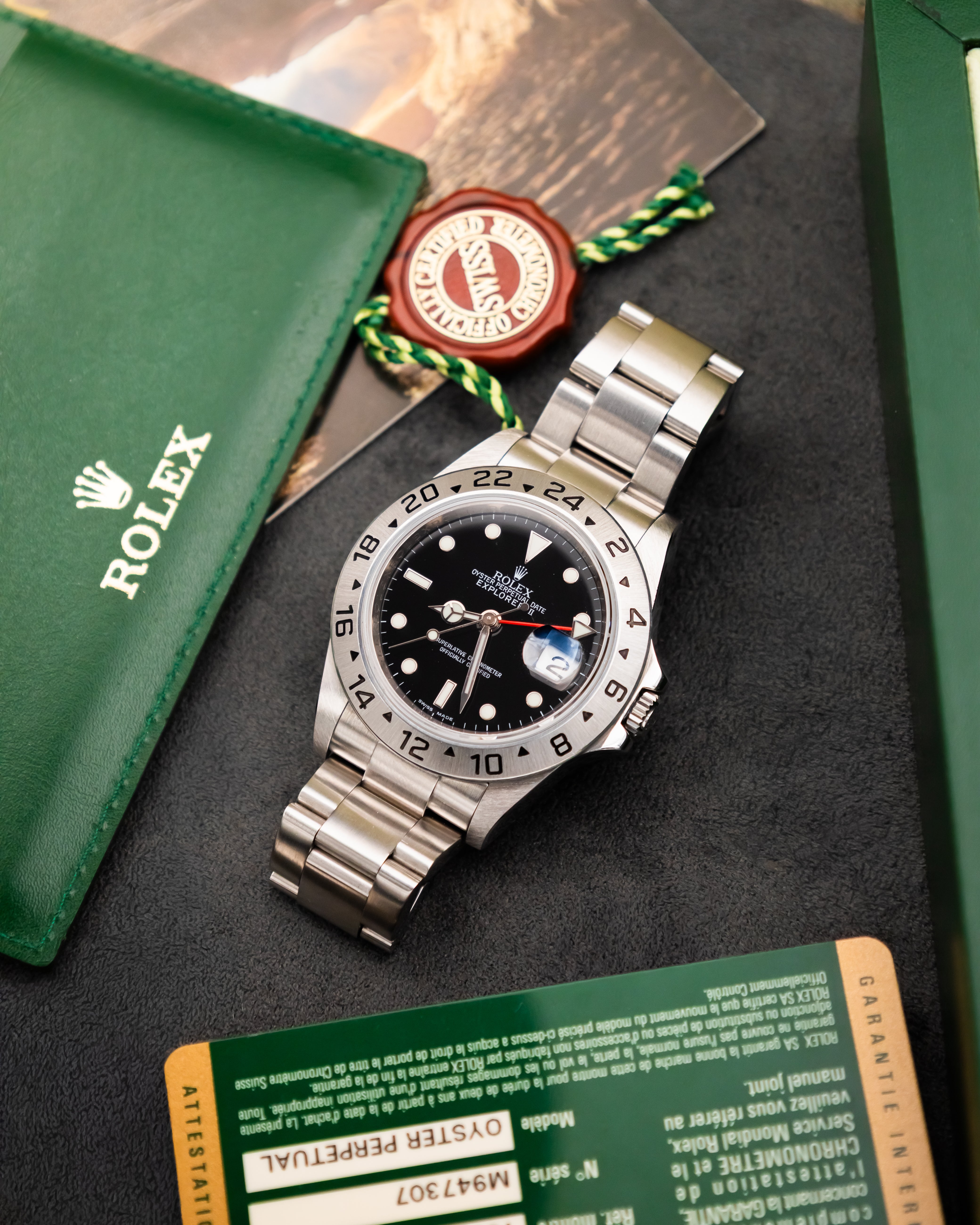 Rolex 16570T RRR Explorer II - Black Dial