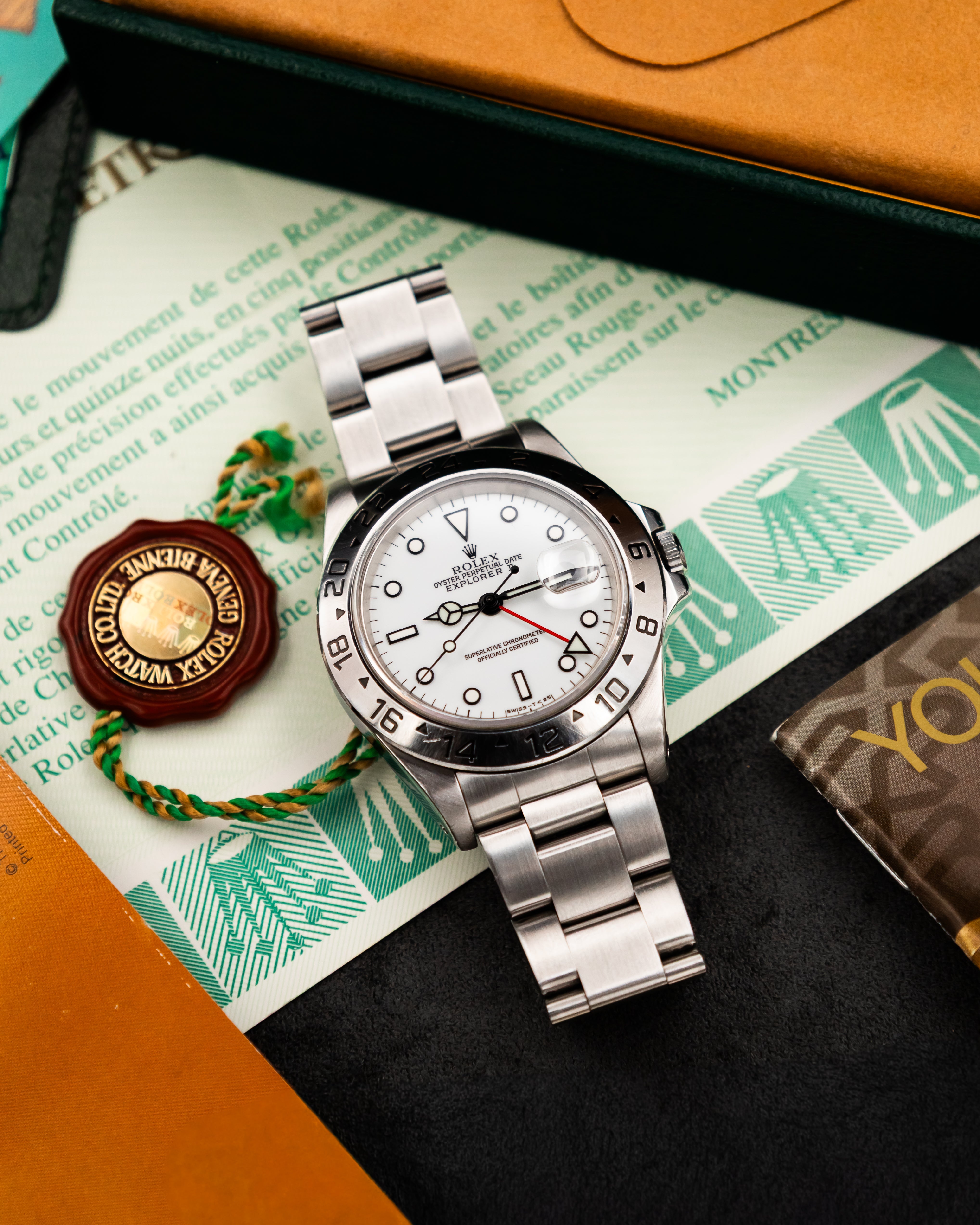 Rolex 16570 Explorer II - Polar White Dial