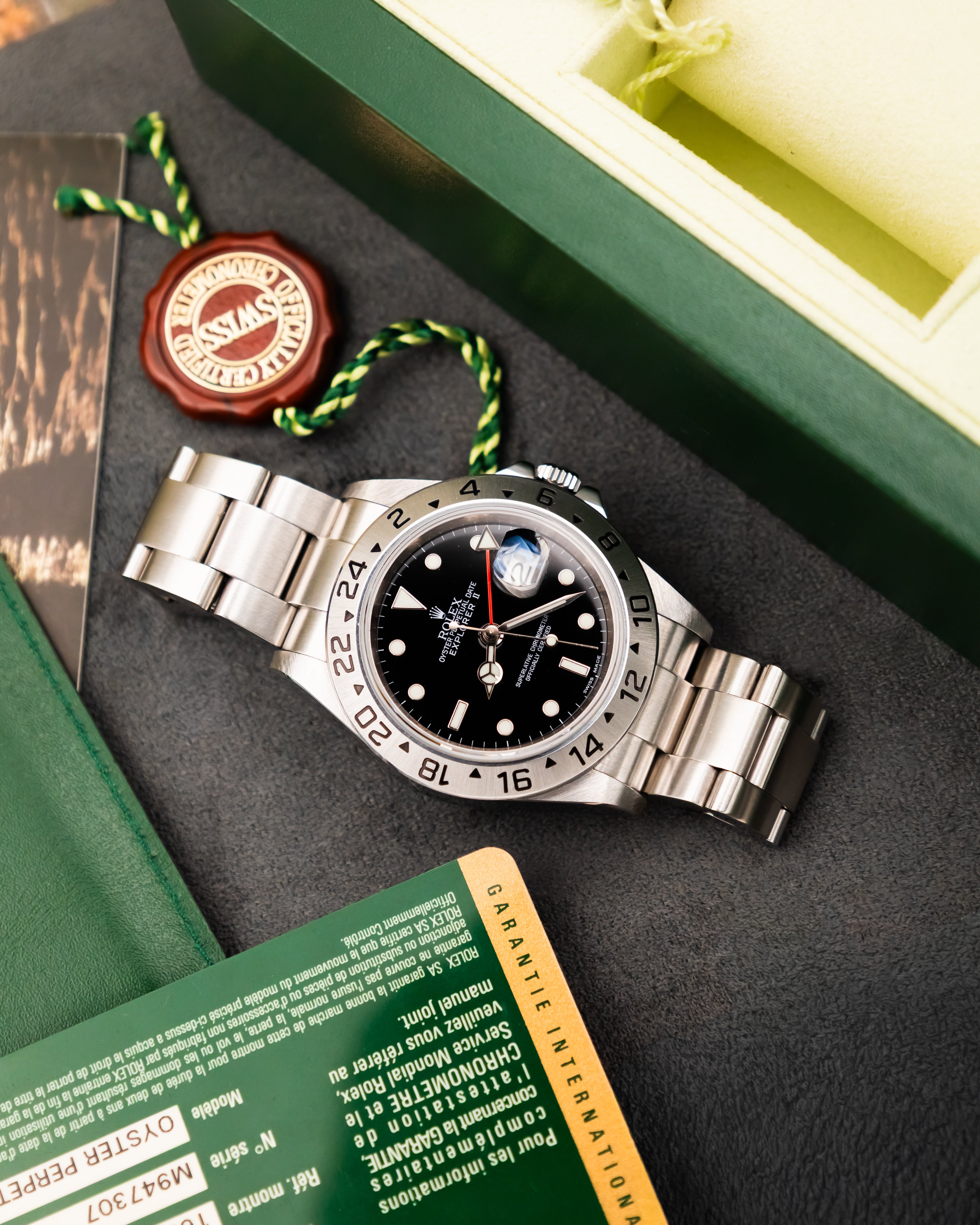 Rolex 16570T RRR Explorer II - Black Dial