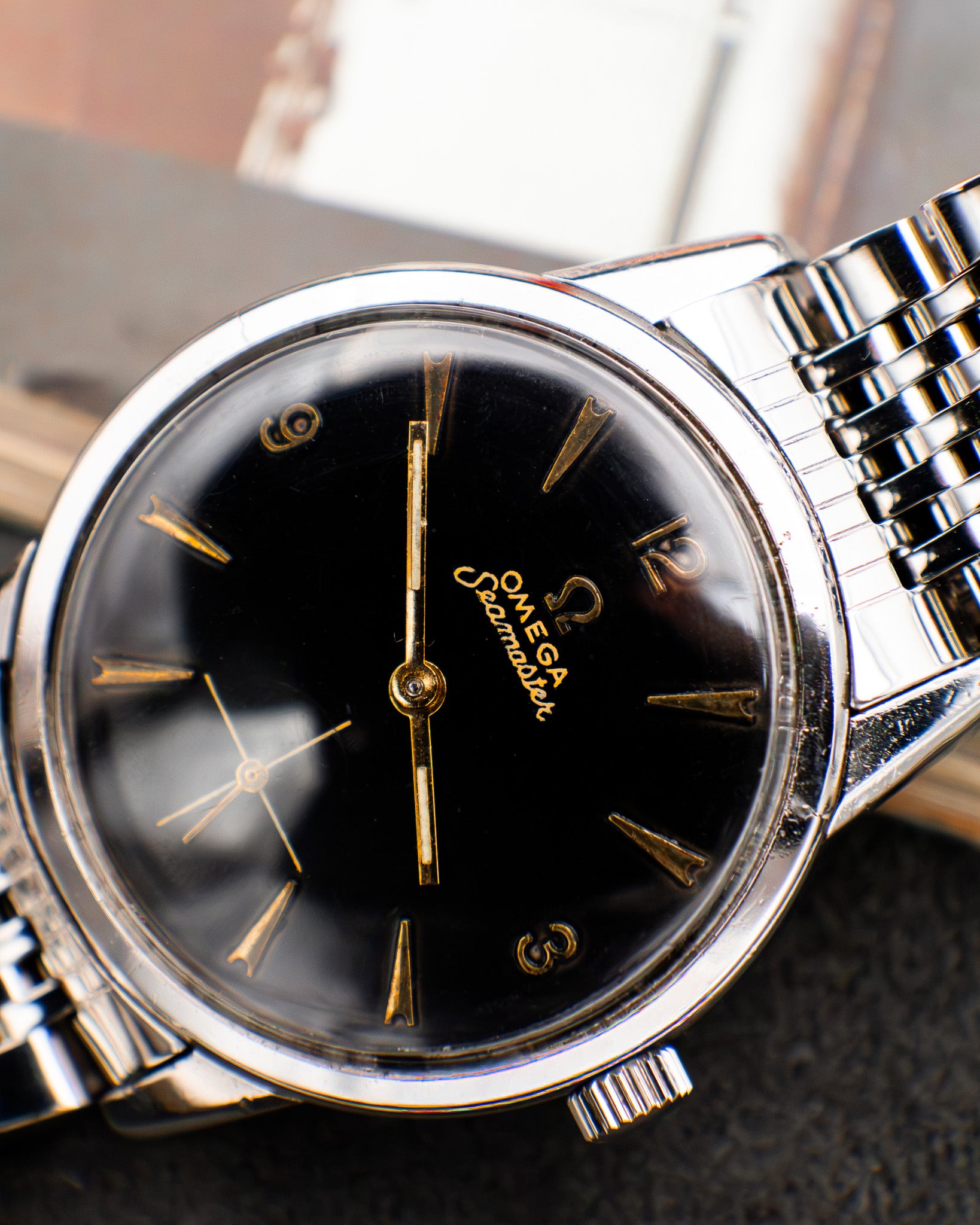 Omega 14389-1 Seamaster Sub-Second - Black Dial