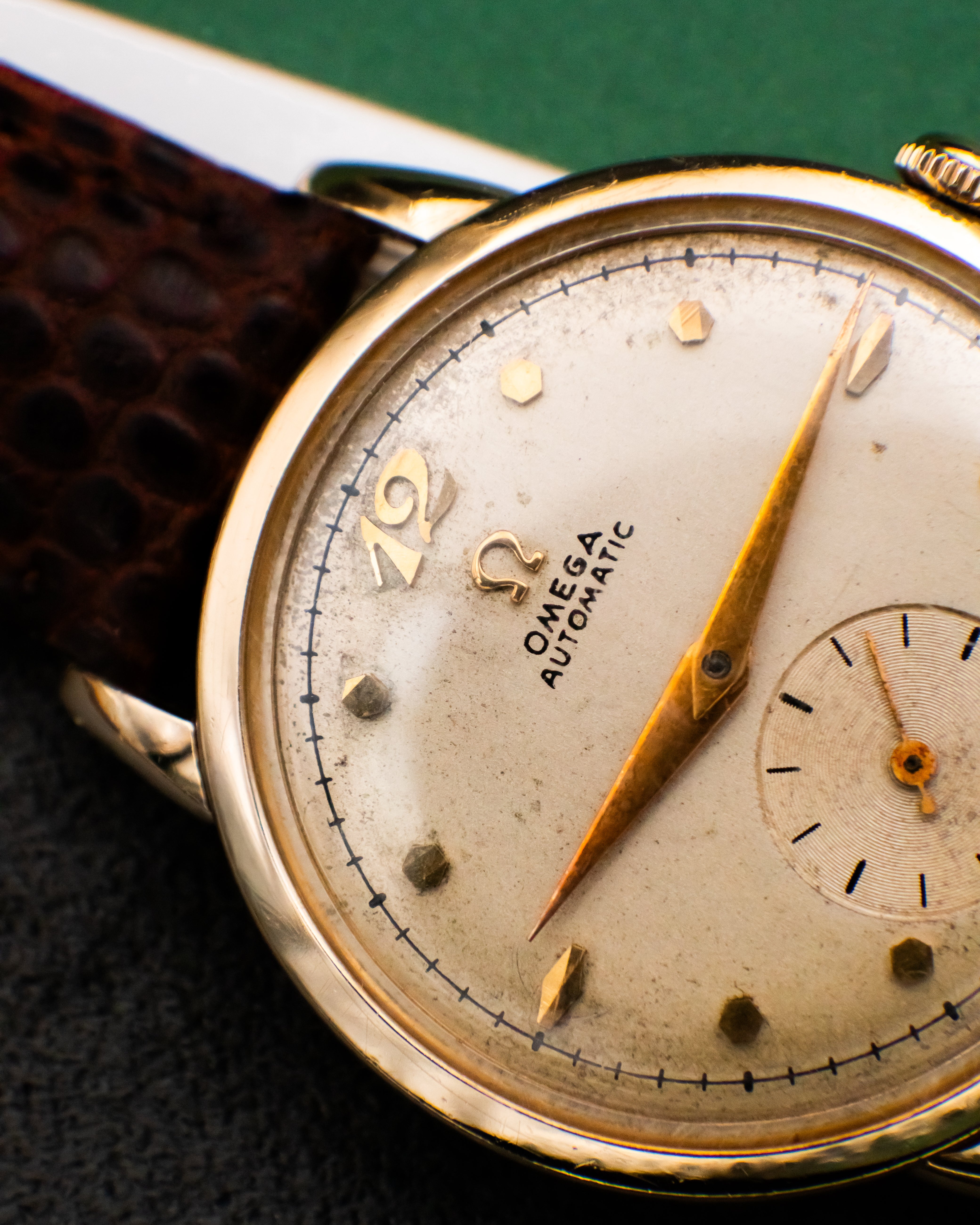 Omega F6212 Automatic Bumper - Ivory Dial