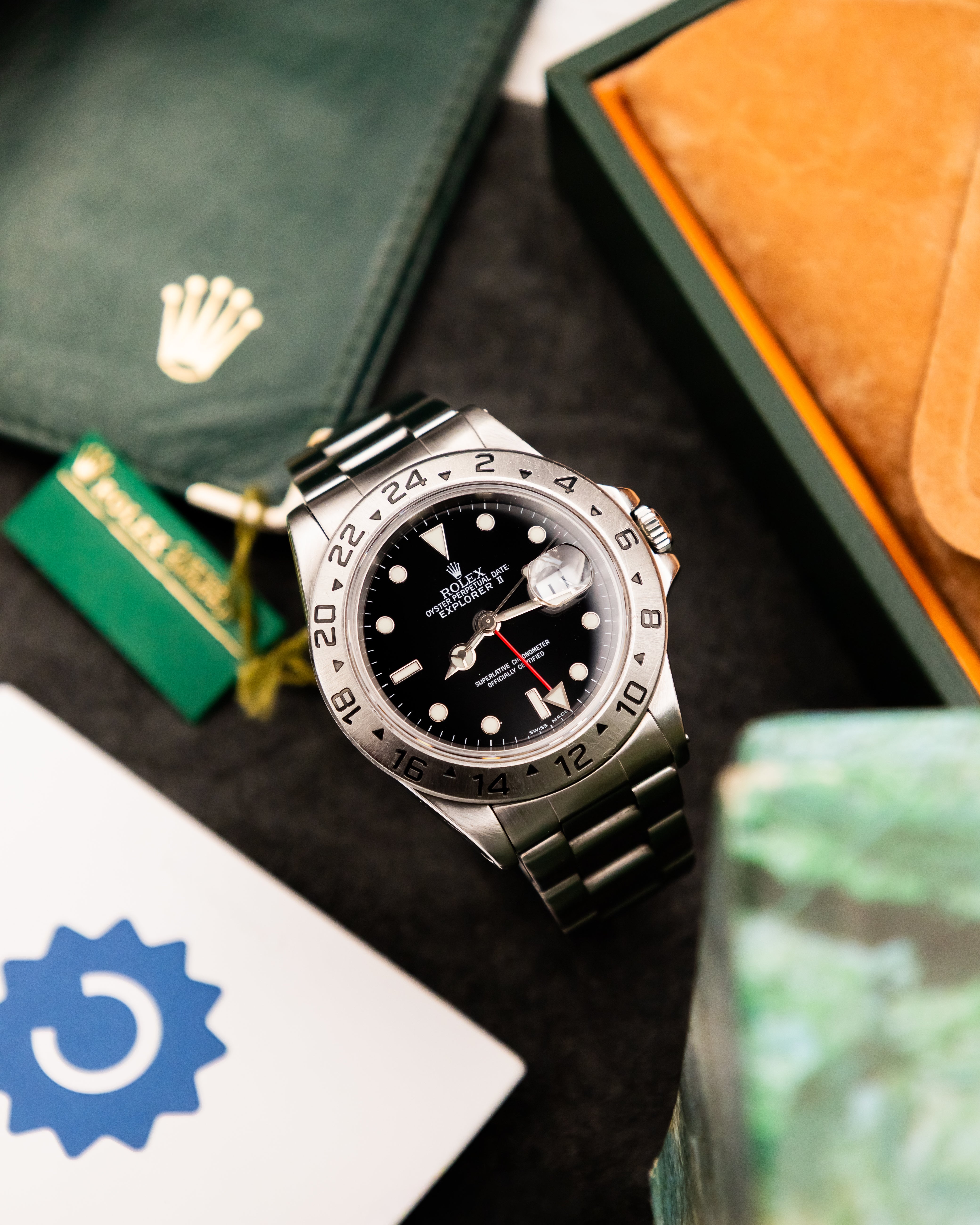 Rolex 16570 Explorer II - Black Dial
