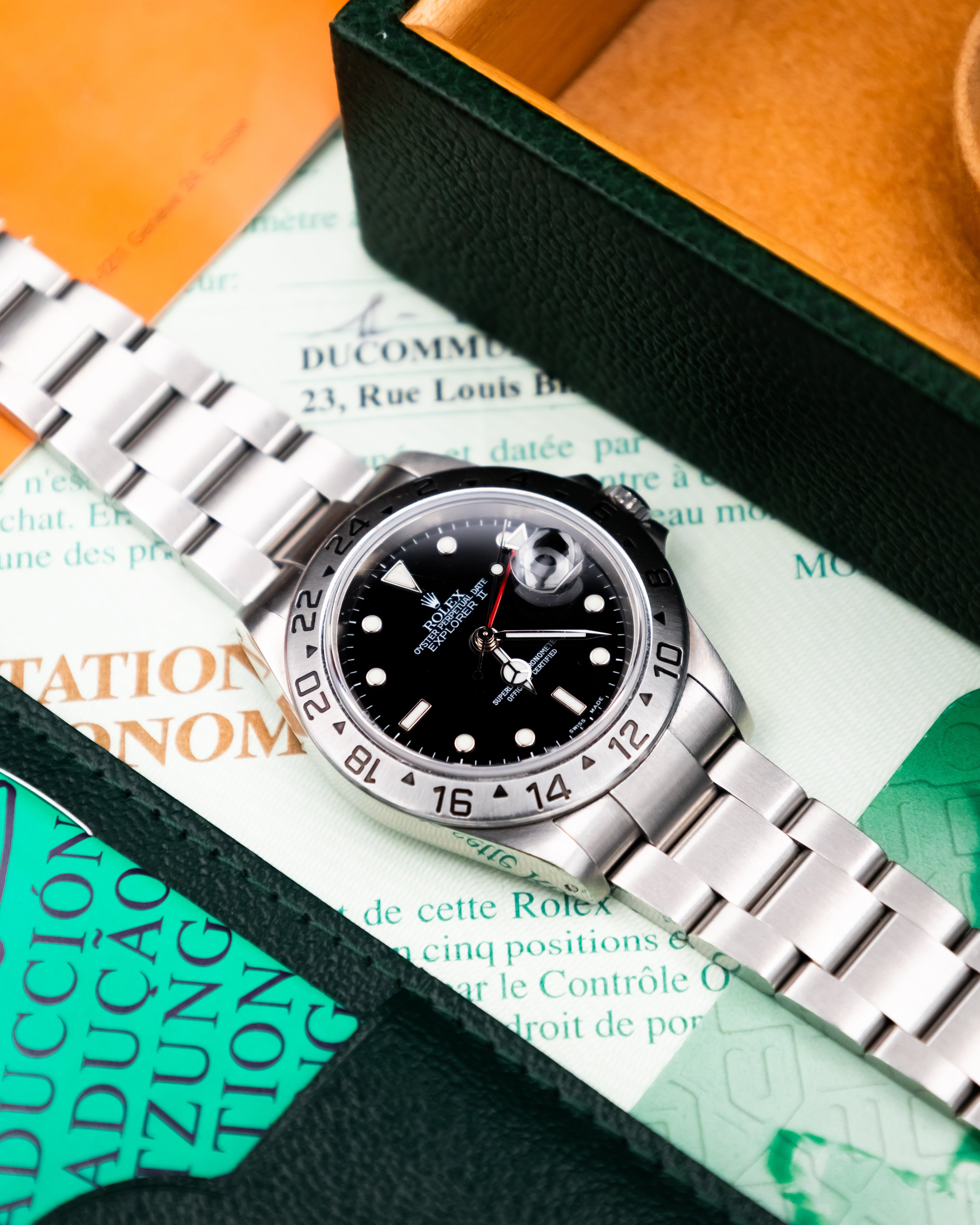 Rolex 16570 Explorer II - Black Dial