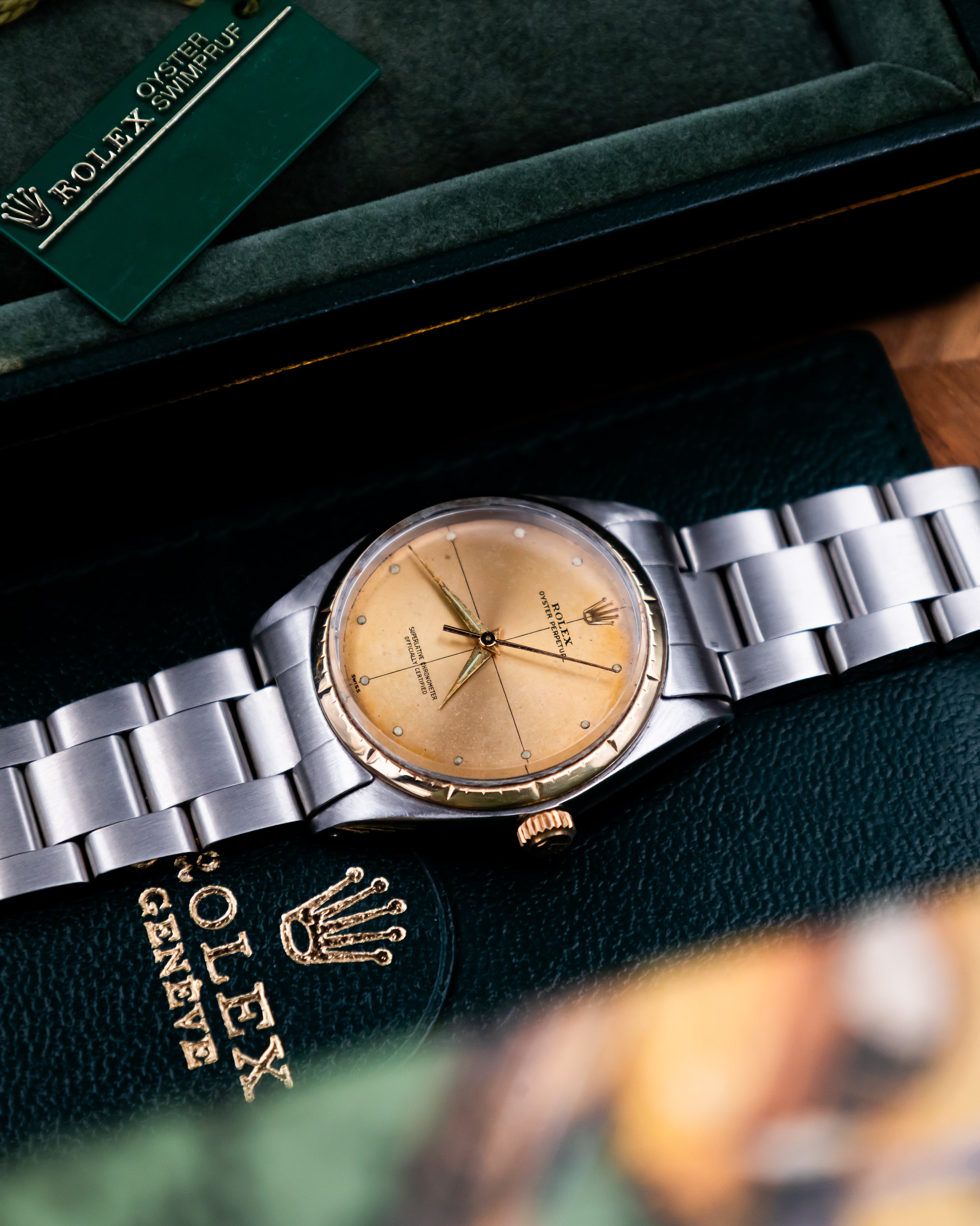 Rolex 1008 Oyster Perpetual- gold dial