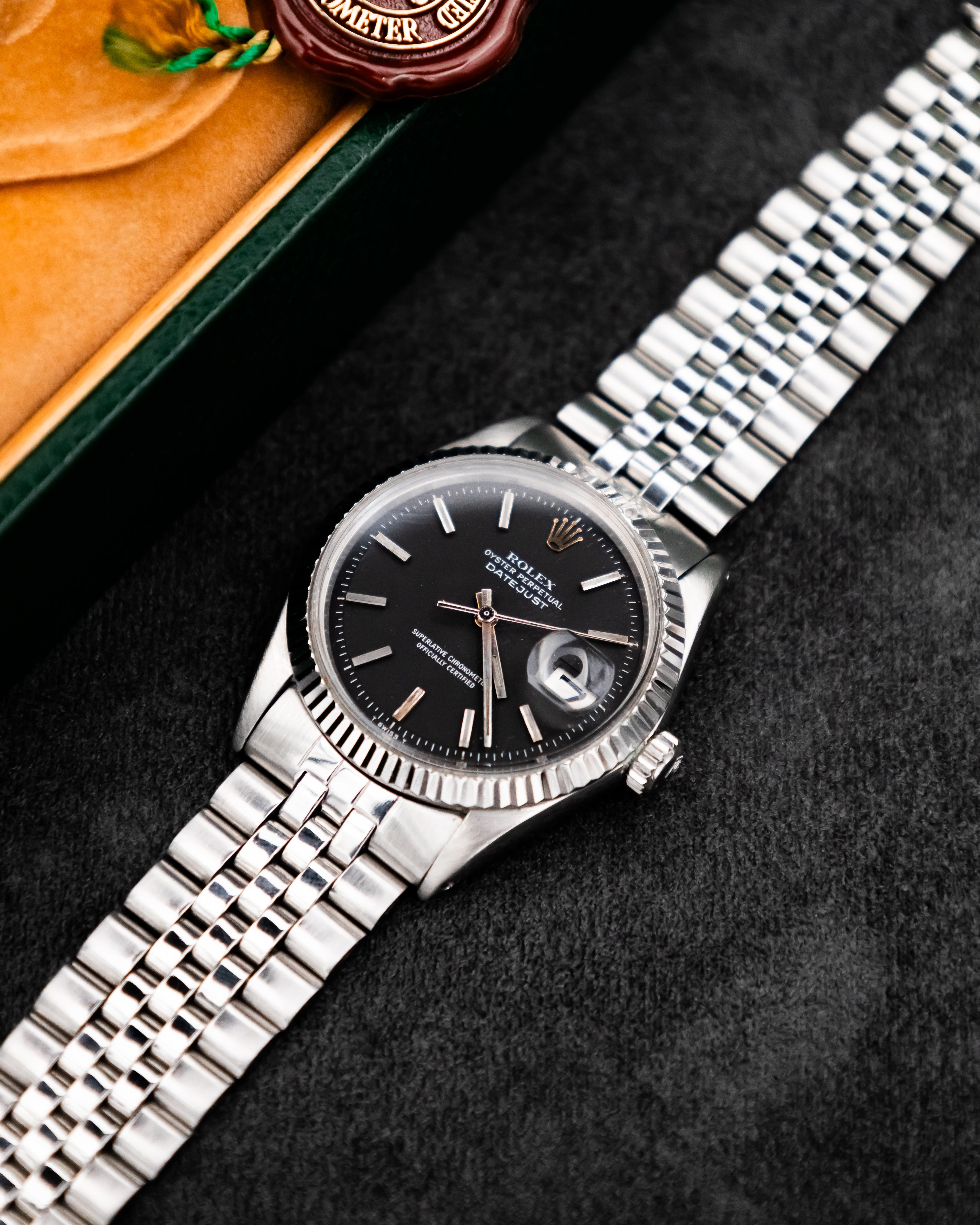Rolex 1603 Perpetual Datejust - black dial