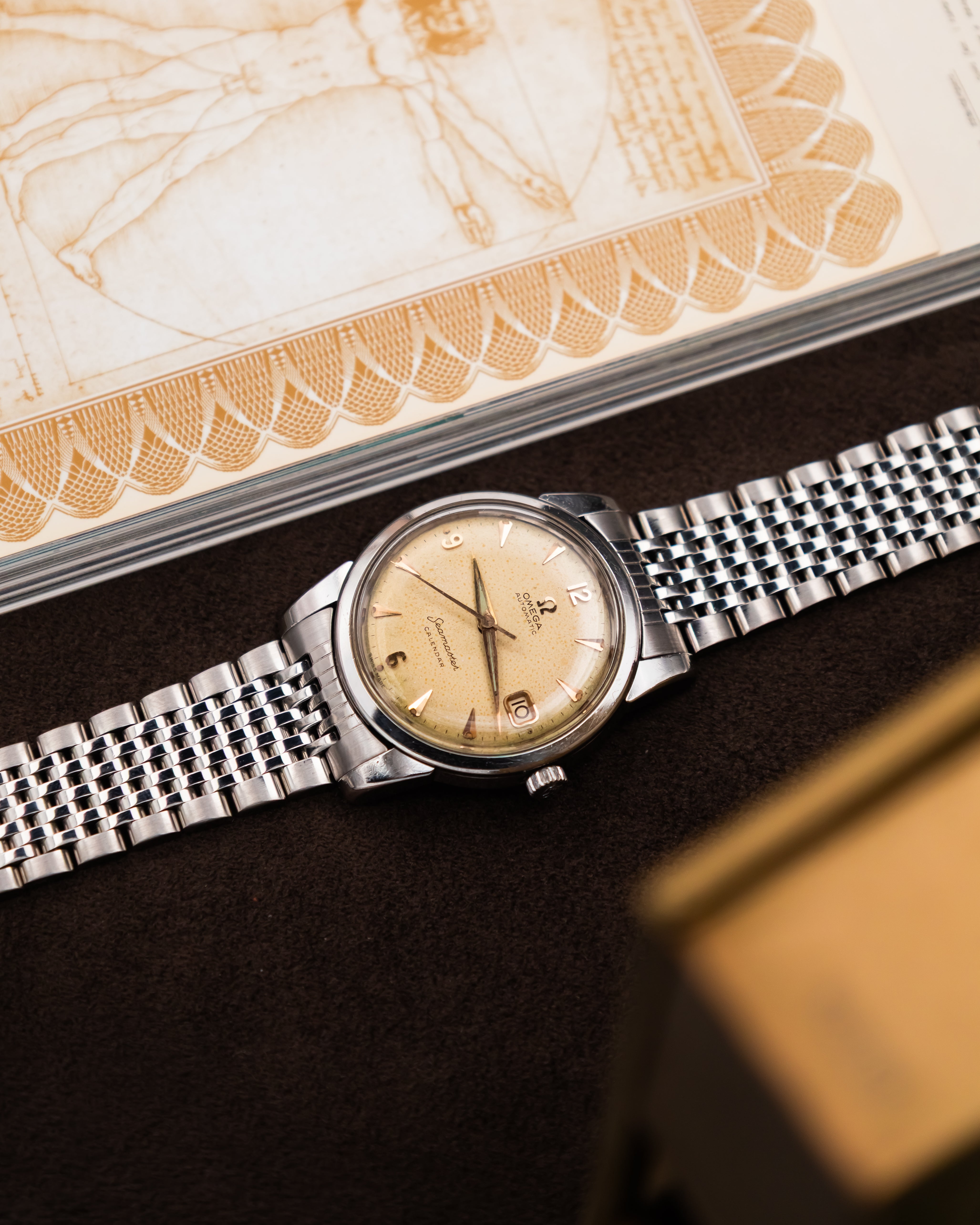 Omega 2849-10SC Seamaster Calendar - Ivory dial