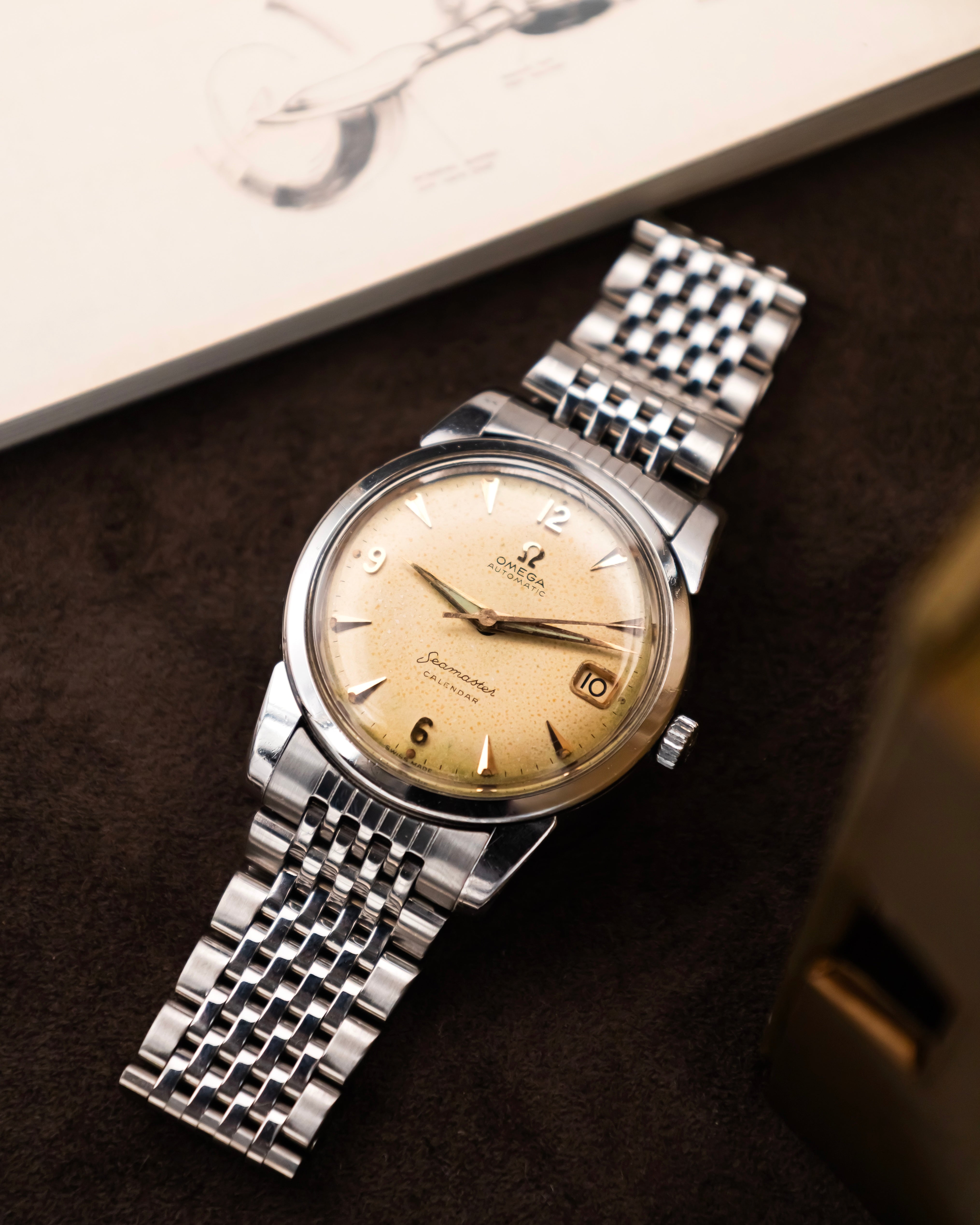 Omega 2849-10SC Seamaster Calendar - Ivory dial