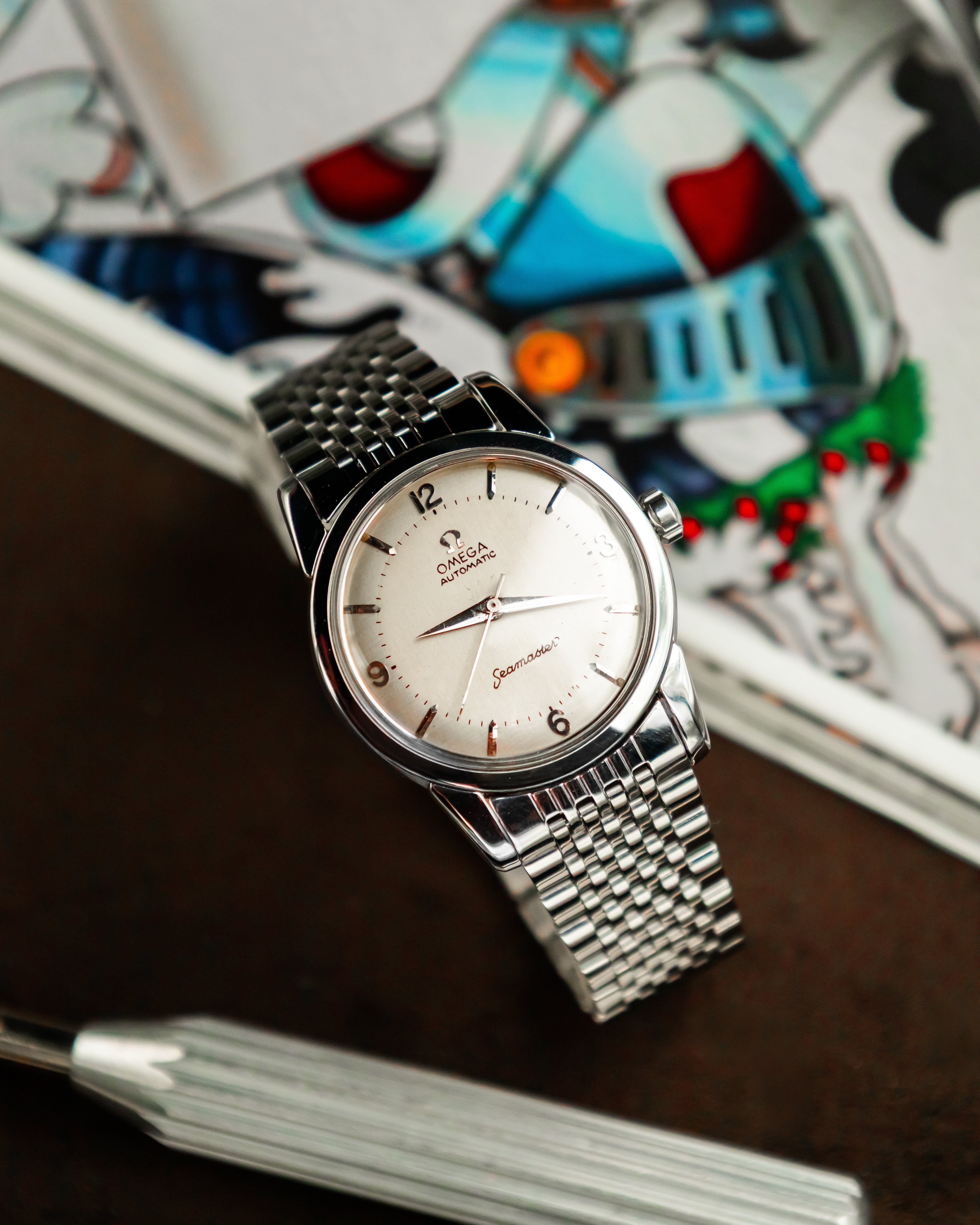 Omega 2846-2 SC Seamaster - Silver 2 tone dial