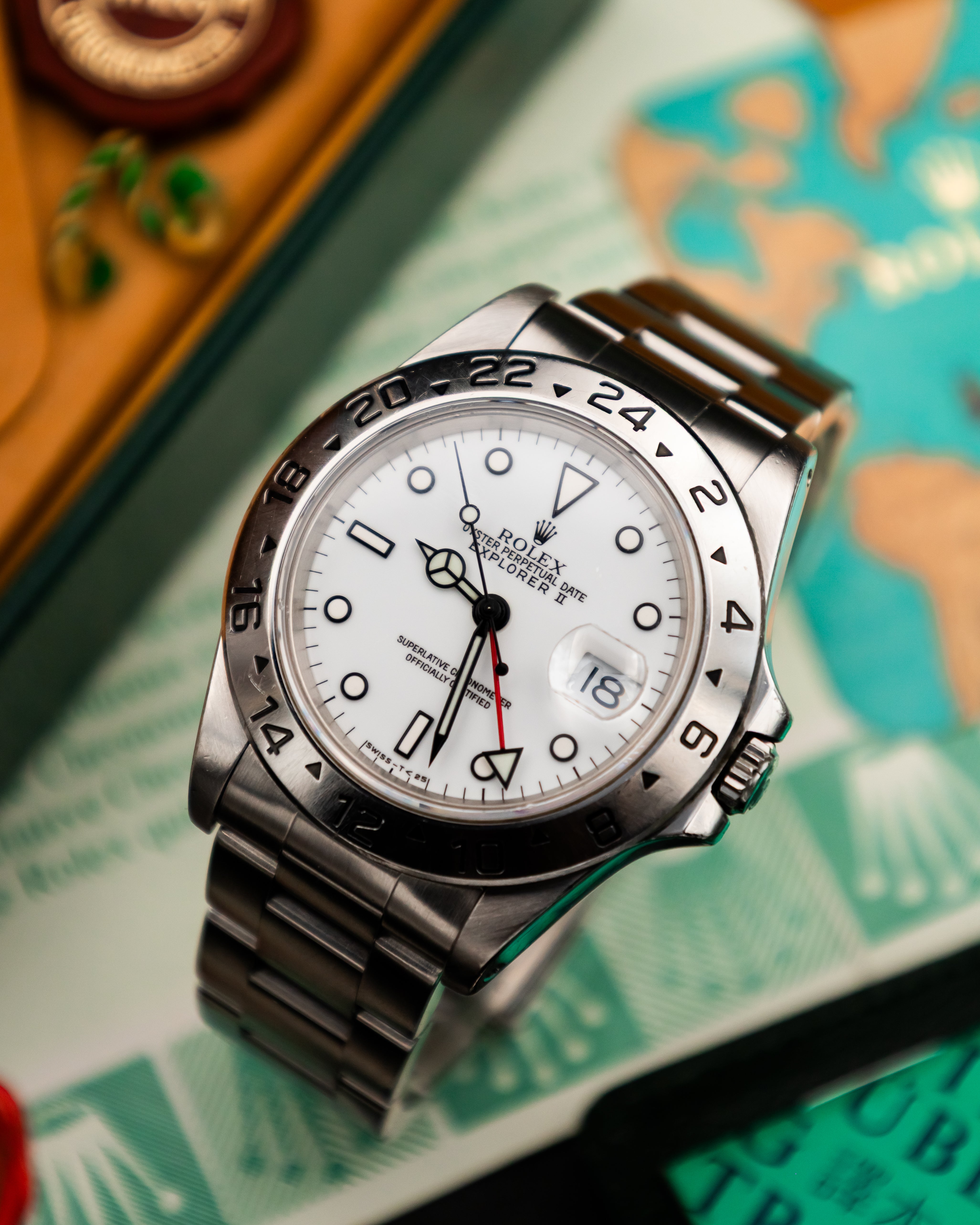 Rolex 16570 Explorer II - Polar White Dial