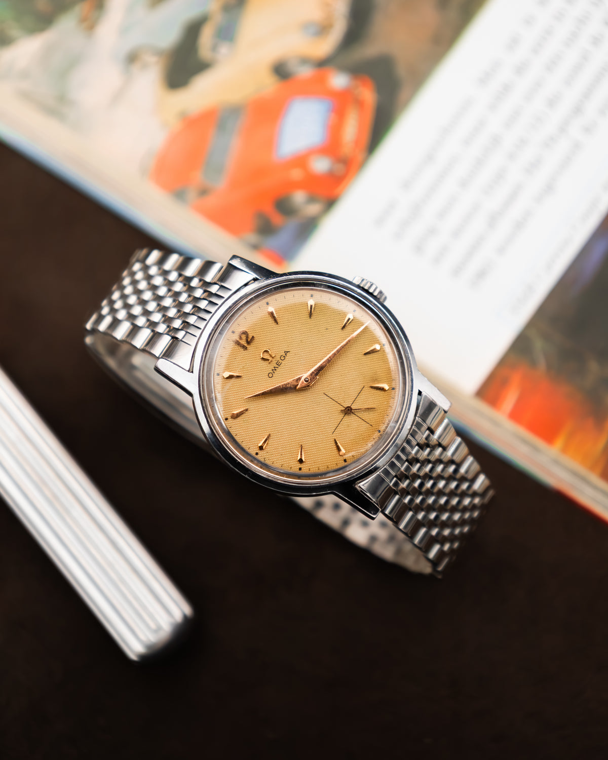 Omega 125.003-62 Seamaster Sub-Second - Waffle Dial