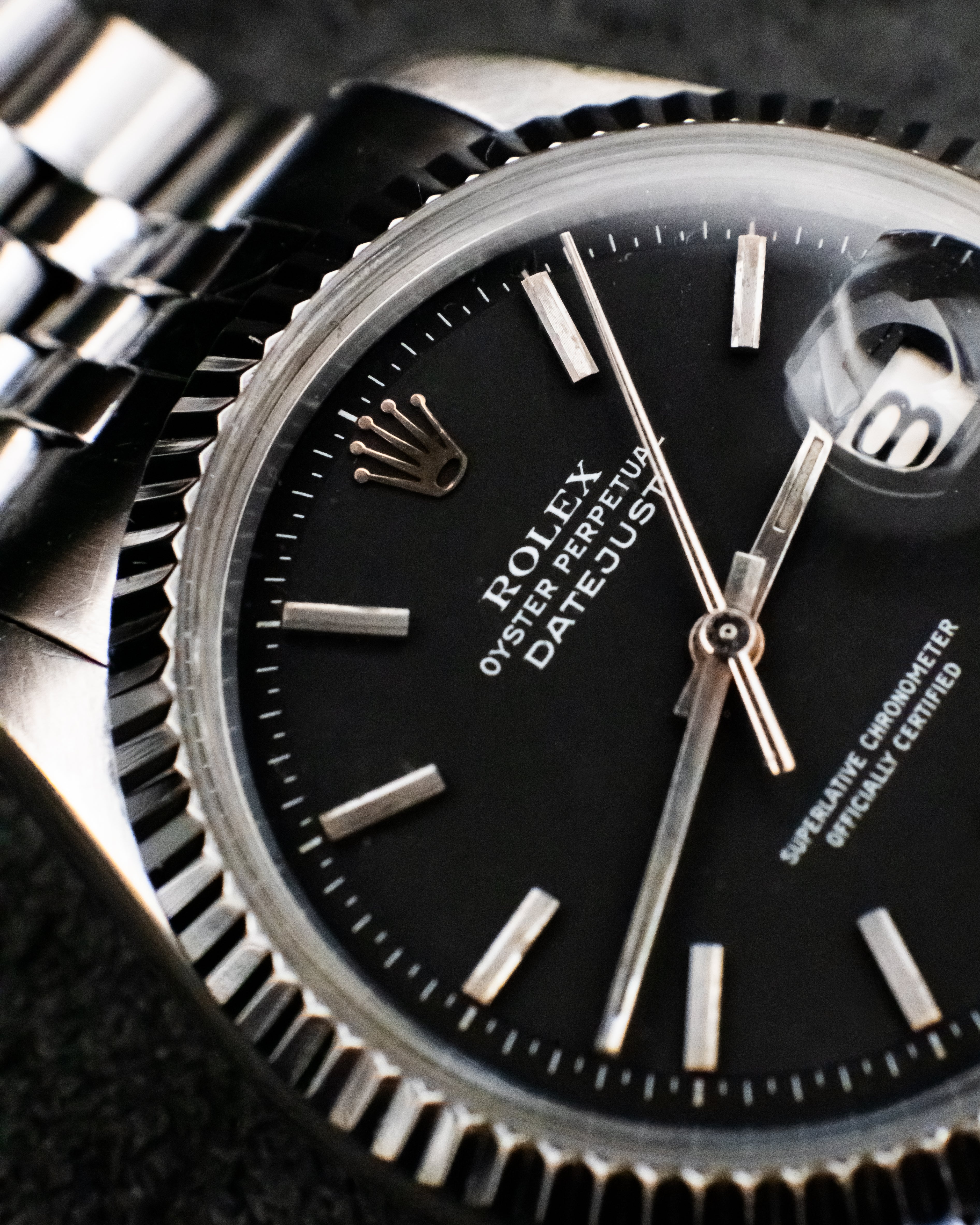 Rolex 1603 Perpetual Datejust - black dial
