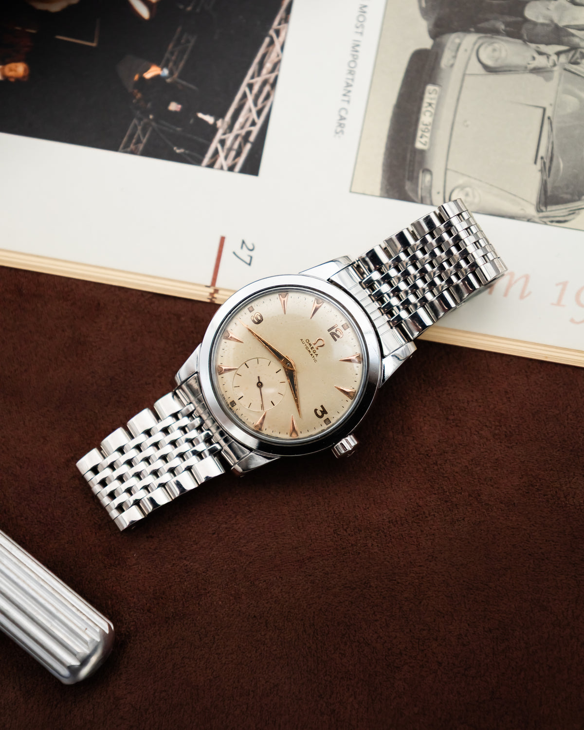 Omega 2576-1 Bumper Sub-Second - Silver cream dial