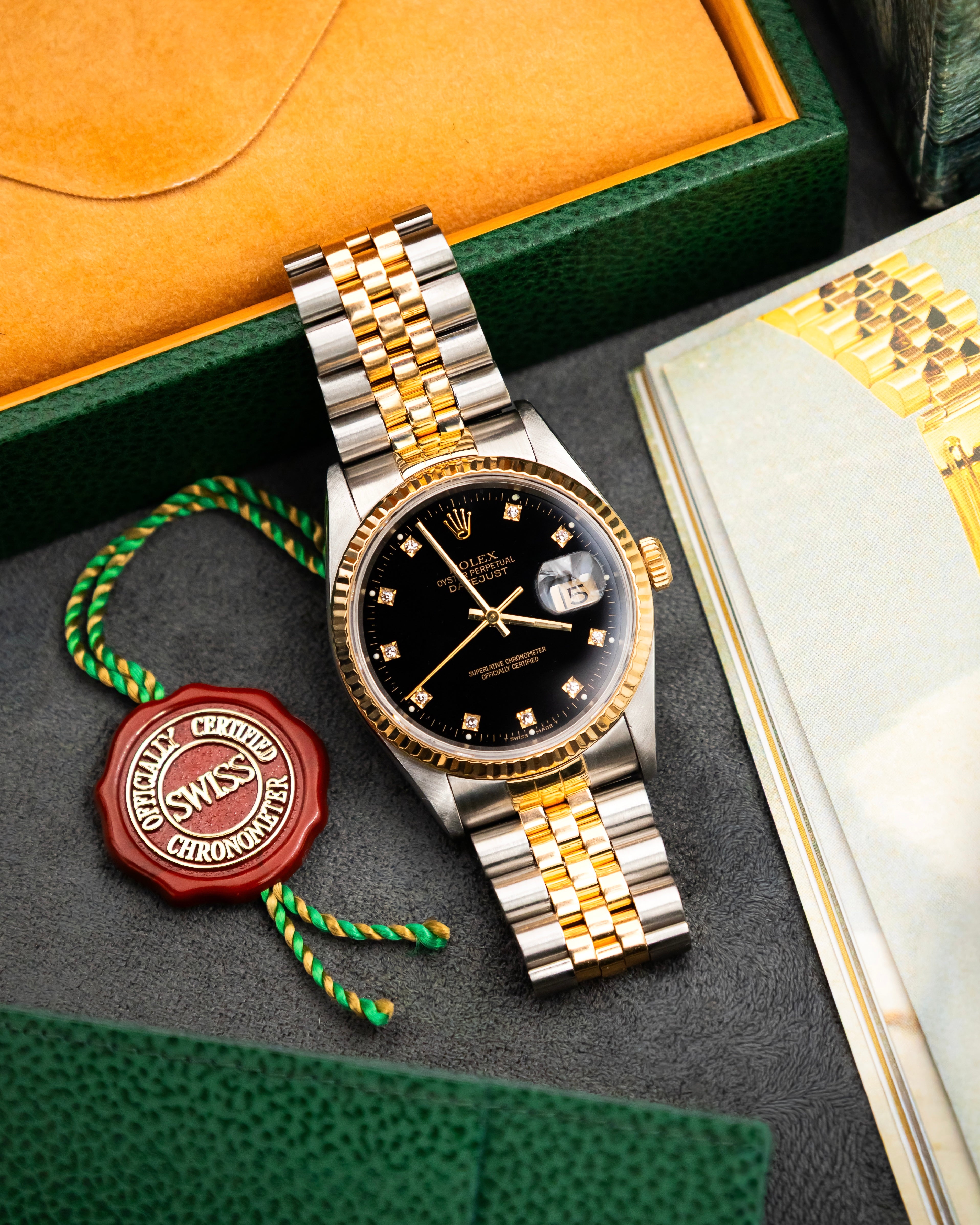 Rolex 16233 Perpetual Datejust - Factory Diamond Set Dial