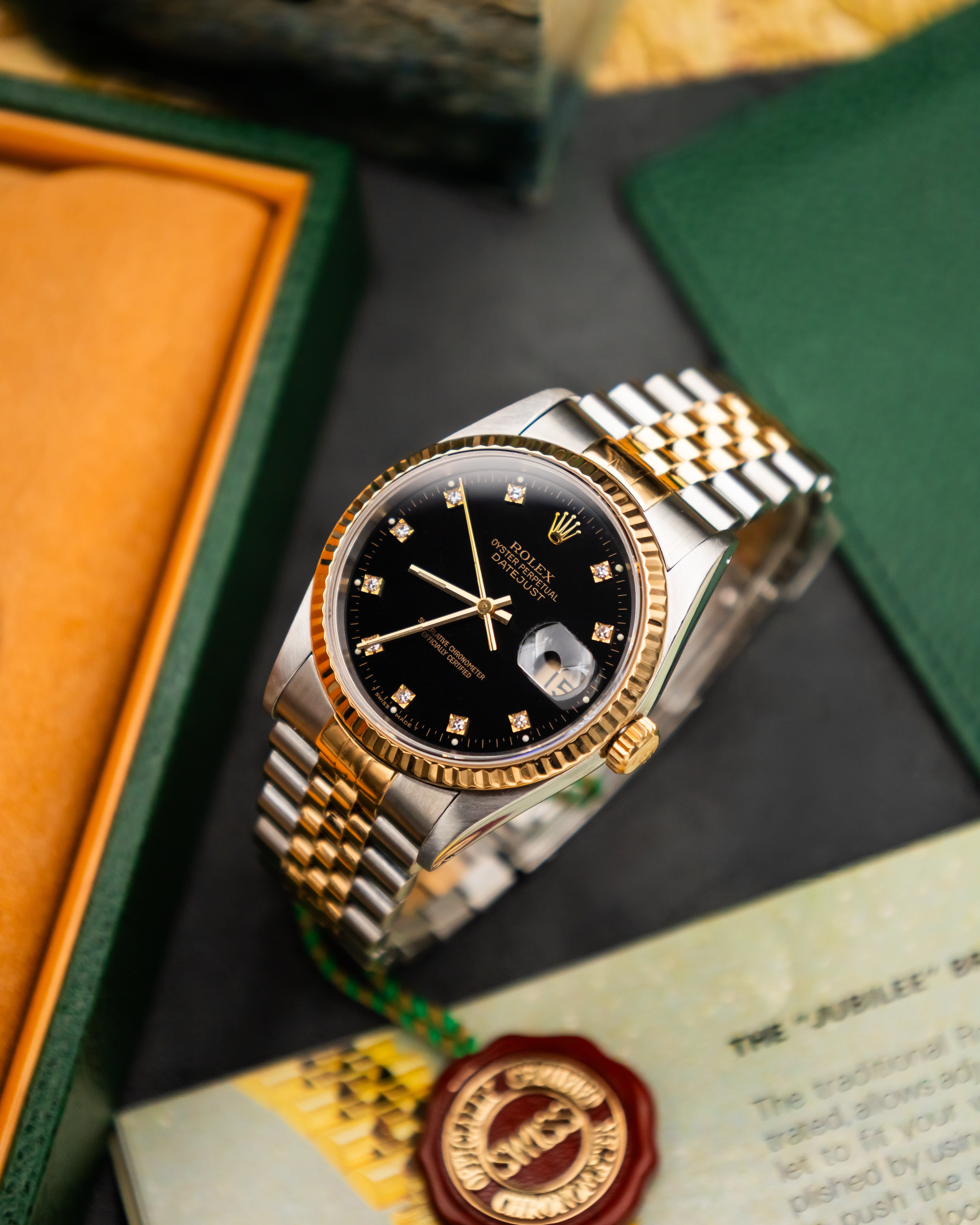 Rolex 16233 Perpetual Datejust - Factory Diamond Set Dial