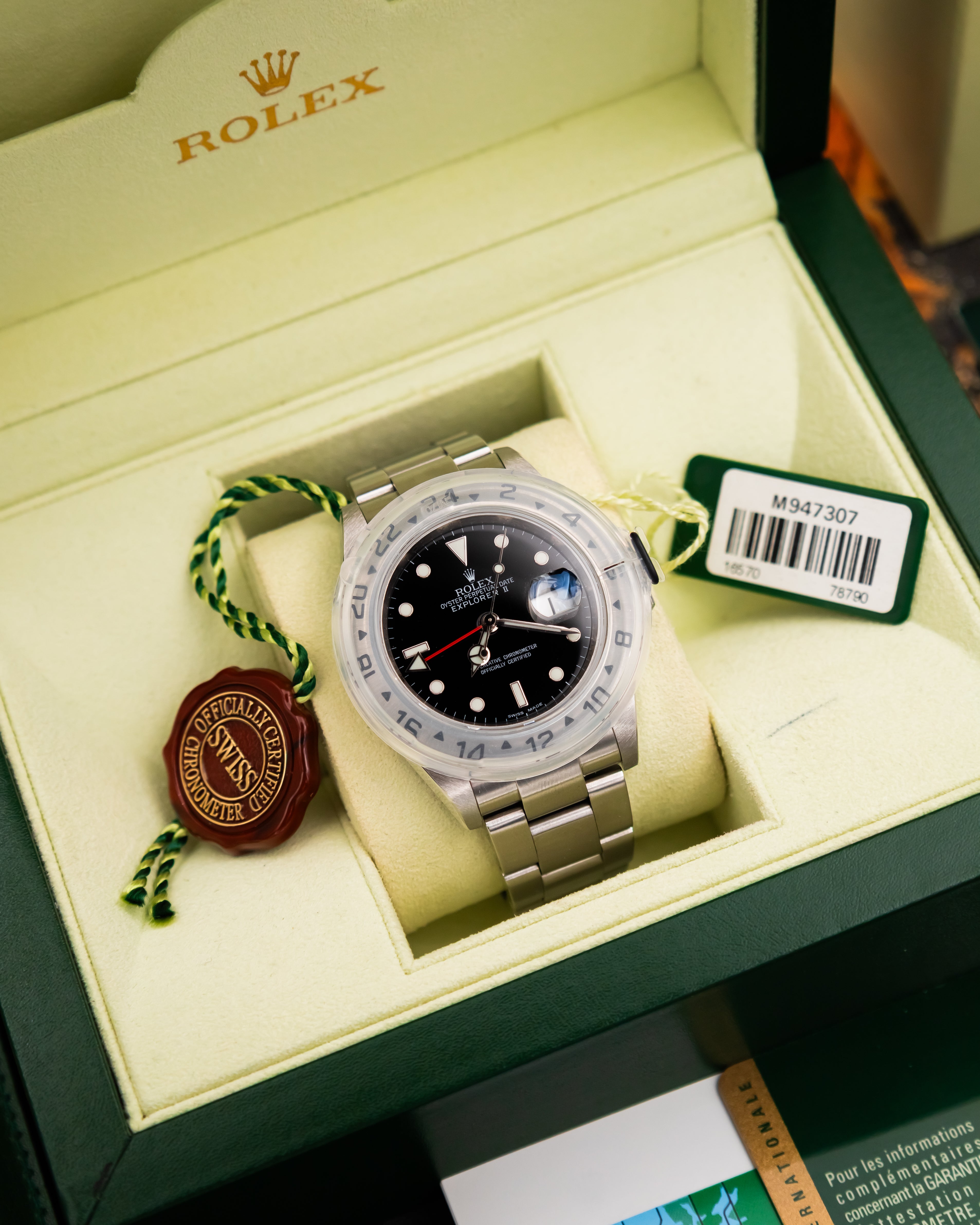 Rolex 16570T RRR Explorer II - Black Dial