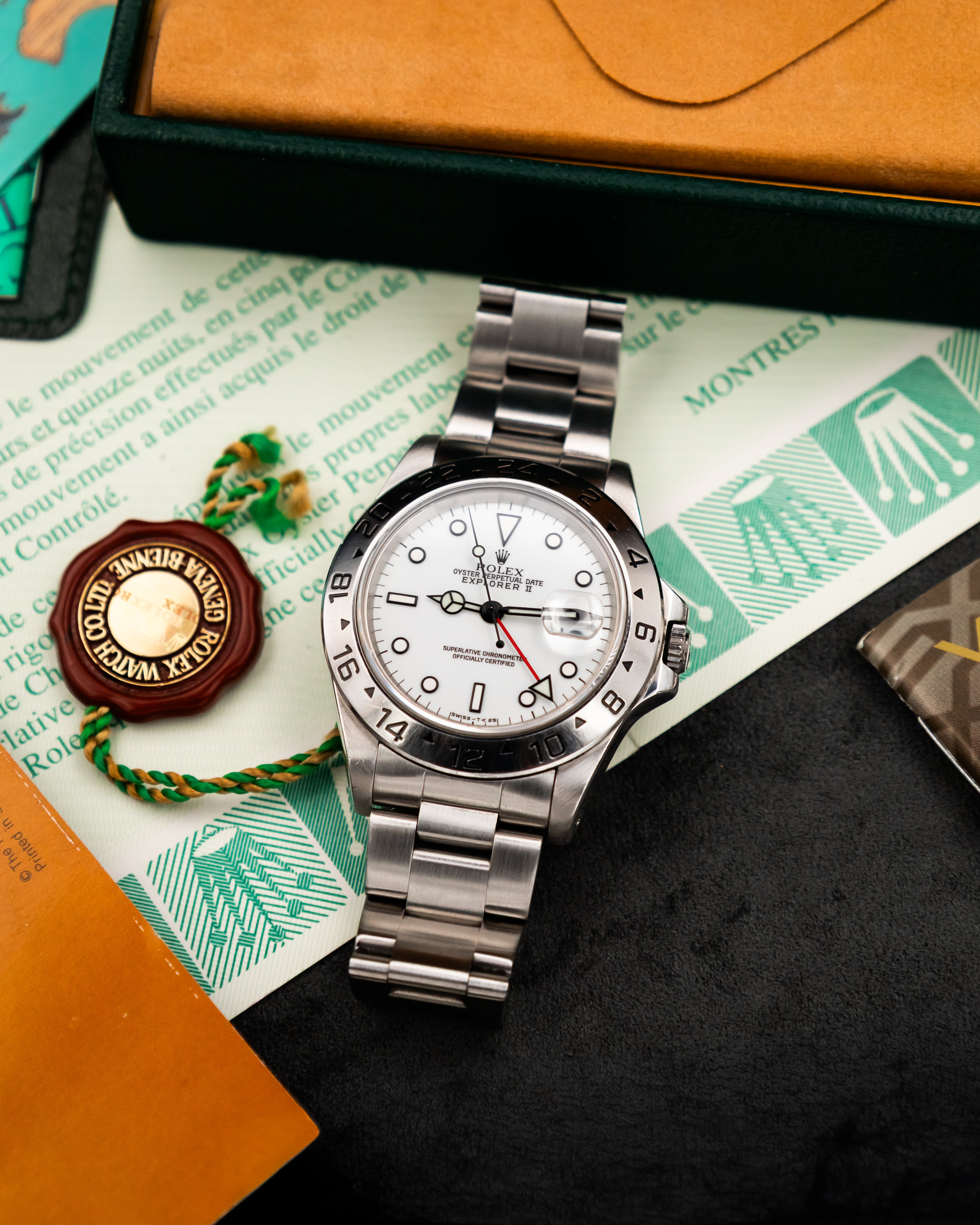 Rolex 16570 Explorer II - Polar White Dial