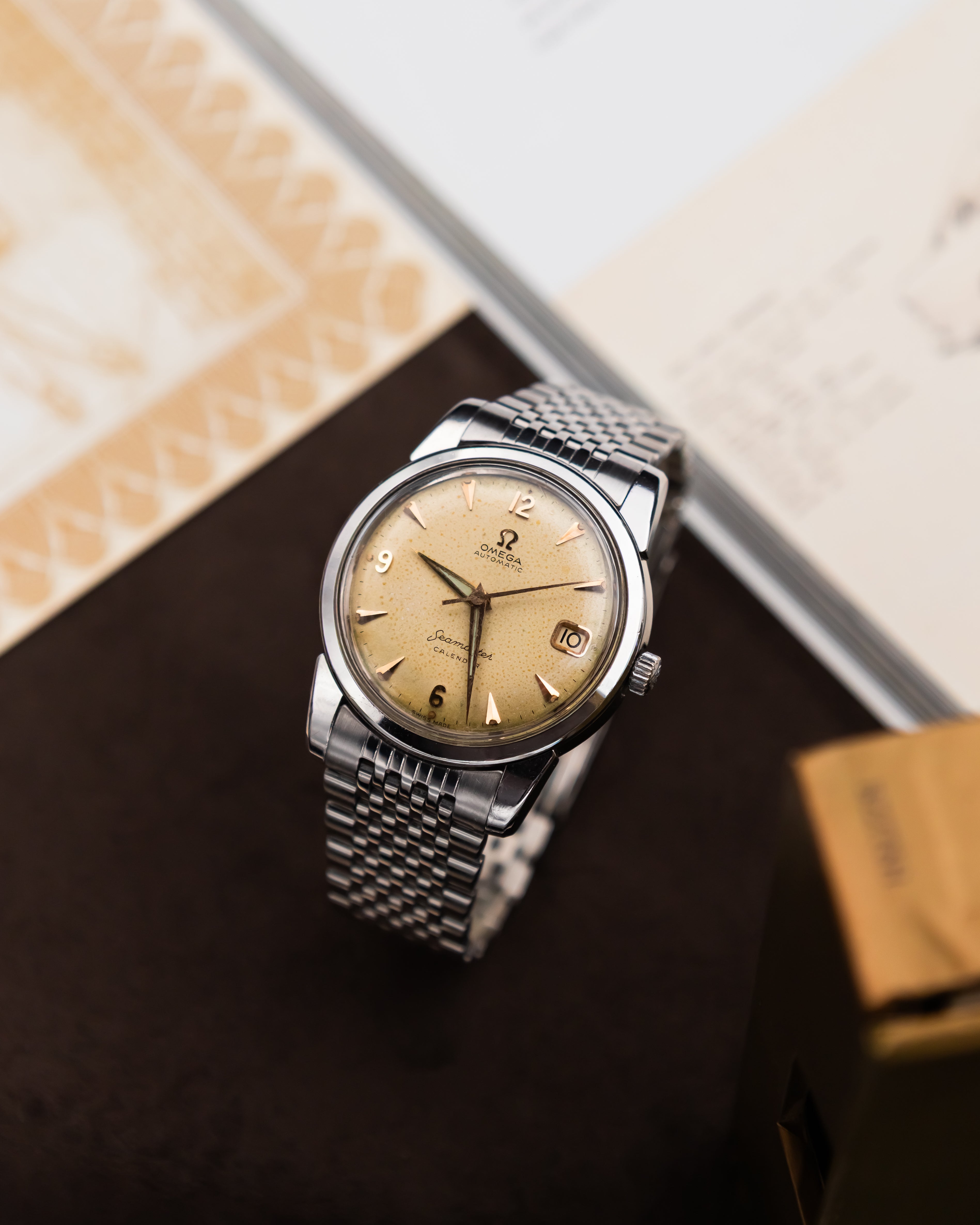 Omega 2849-10SC Seamaster Calendar - Ivory dial