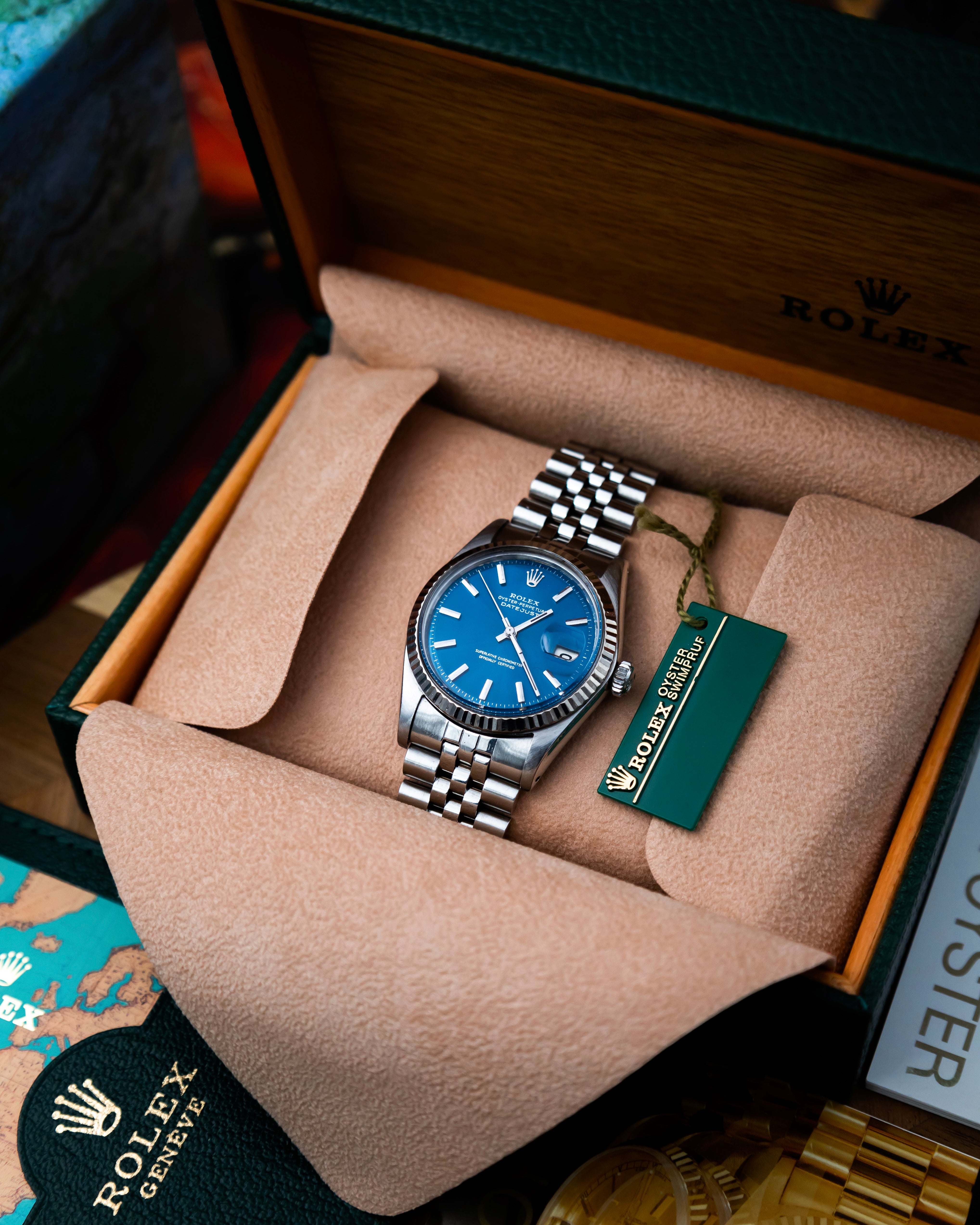 Rolex 1601 Oyster Perpetual Datejust - blue dial