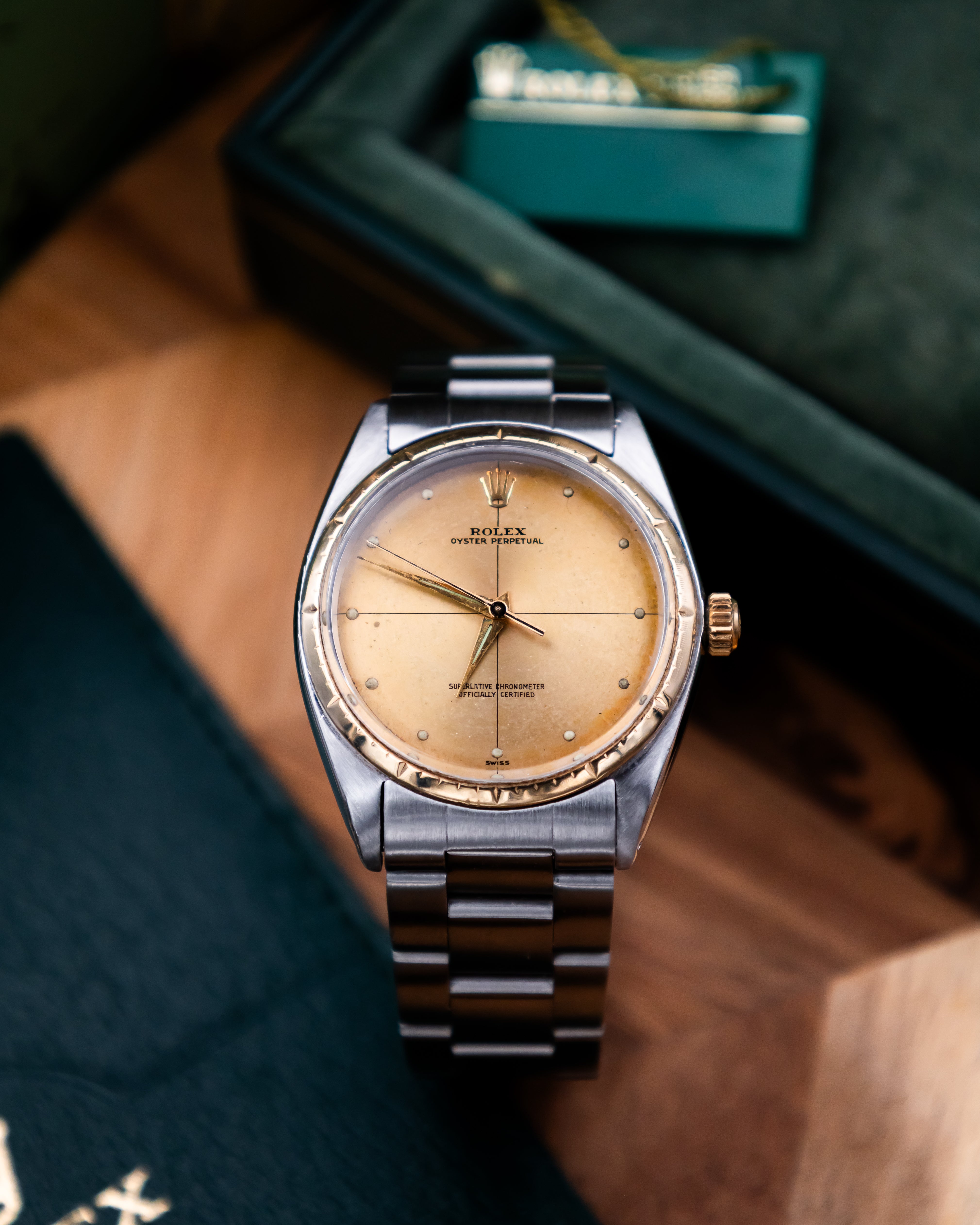 Rolex 1008 Oyster Perpetual- gold dial