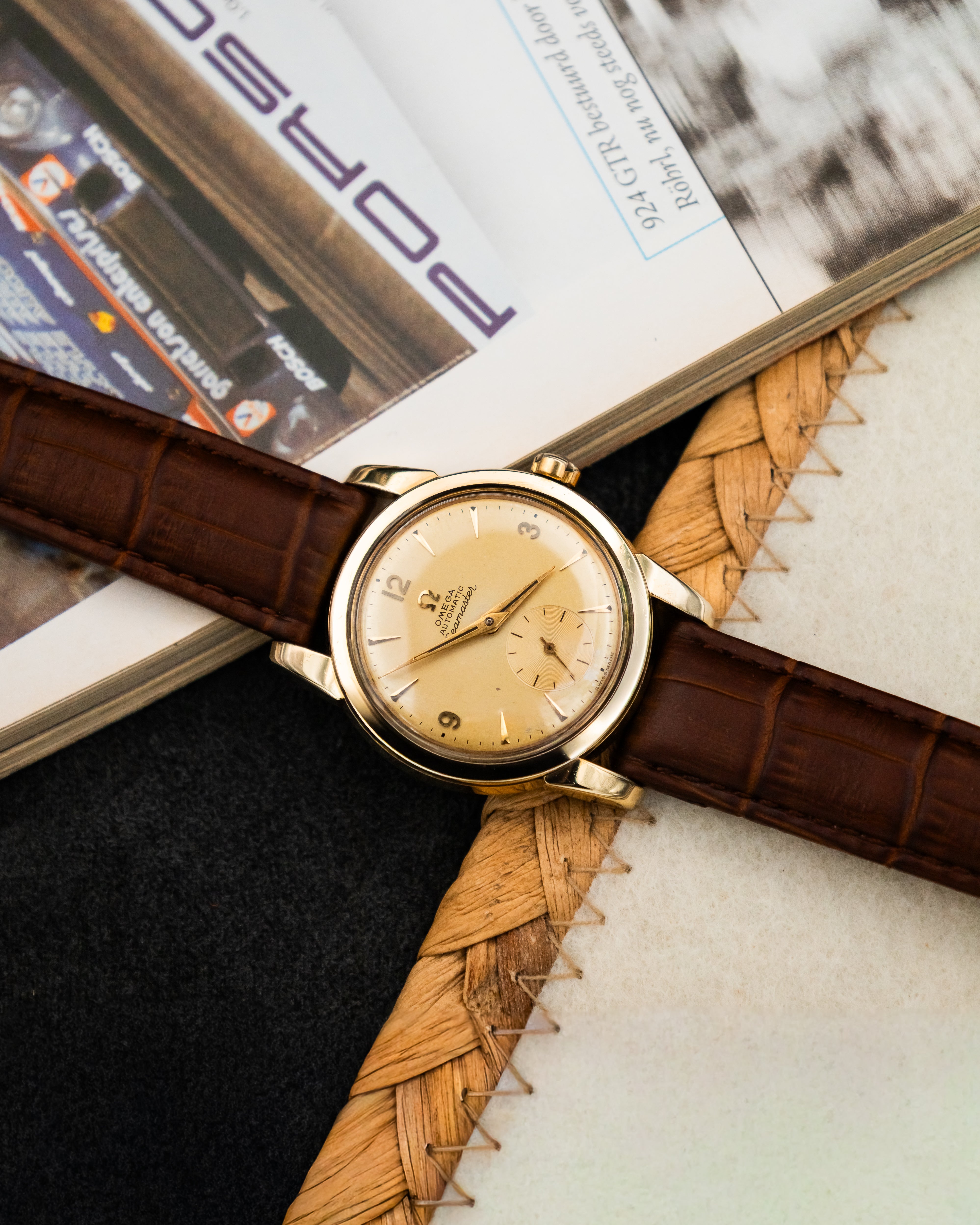 Omega 2848-1 Seamaster Sub-Second - Champagne Dial